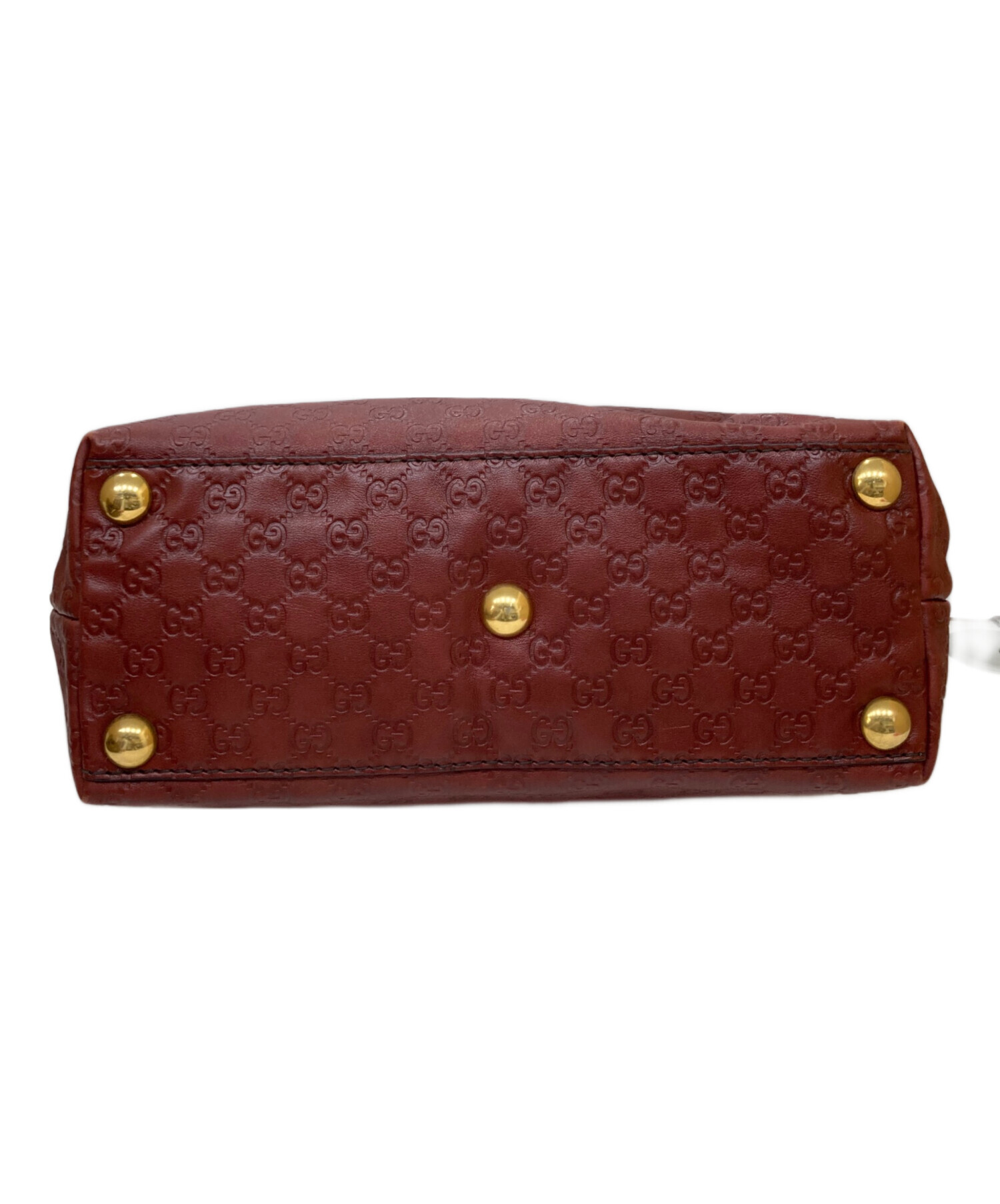 中古・古着通販】GUCCI (グッチ) スタッズ付きトートバッグ レッド 