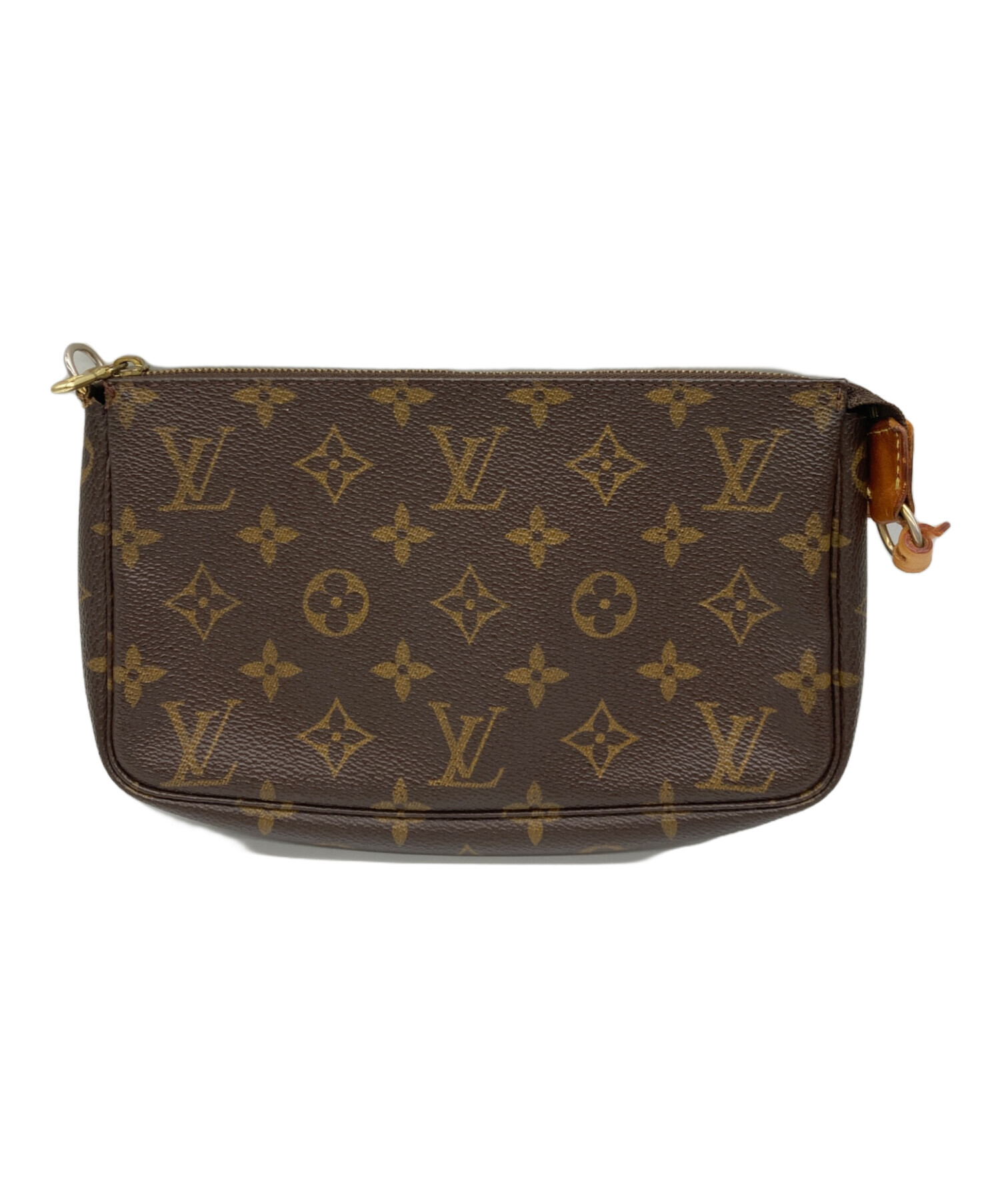 Louis Vuitton ブラウンレザーポーチ ルイ・ヴィトン ブラウンレザーポーチ 中古・古着通販】LOUIS VUITTON