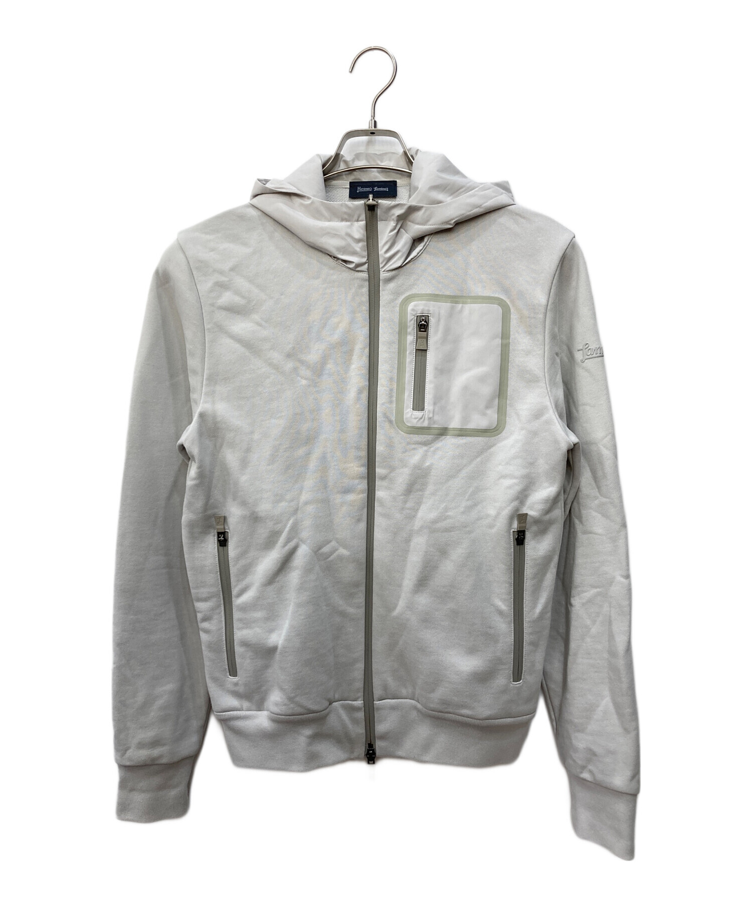 中古・古着通販】HERNO (ヘルノ) Laminarスウェットパーカー グレー