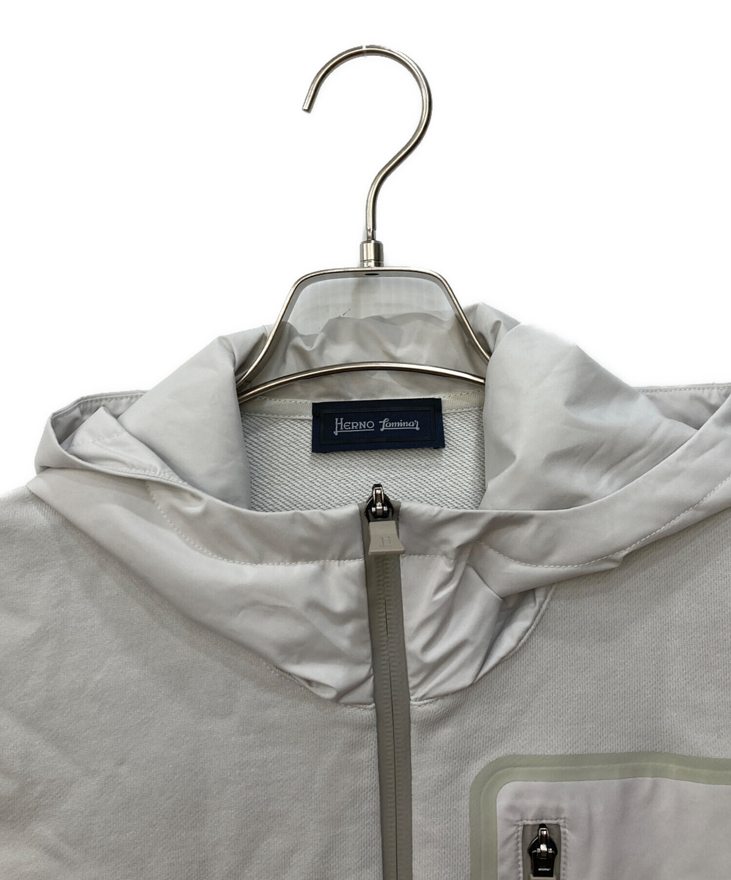 中古・古着通販】HERNO (ヘルノ) Laminarスウェットパーカー グレー