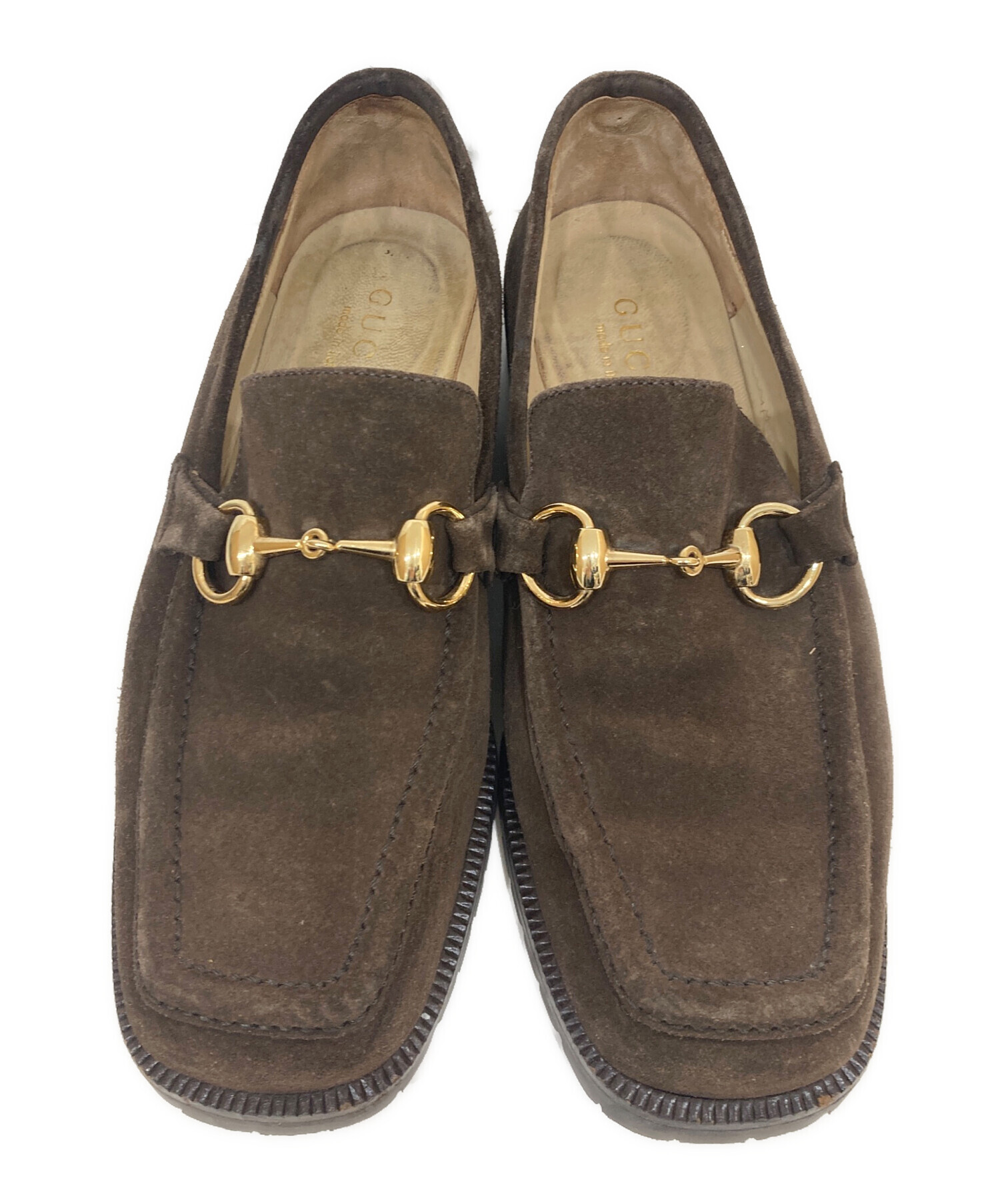 GUCCI ブラウン ローファー 8サイズ　中古品 中古・古着通販】GUCCI (グッチ) ローファー ブラウン サイズ:6