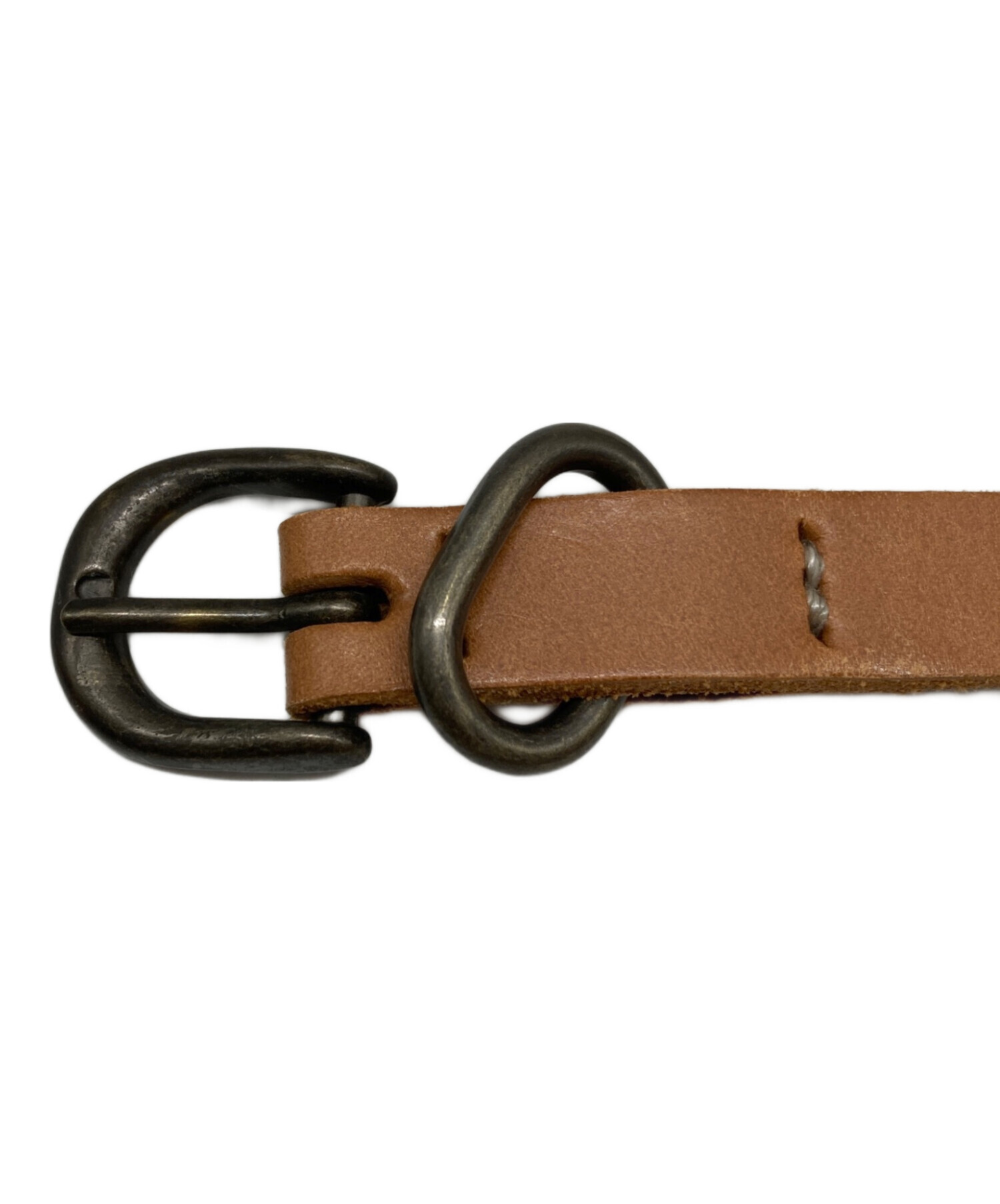 Hender Scheme レザーベルト ブラウン 本革 日本製　　完売品 中古・古着通販】Hender Scheme (エンダースキーマ) レザーナロー