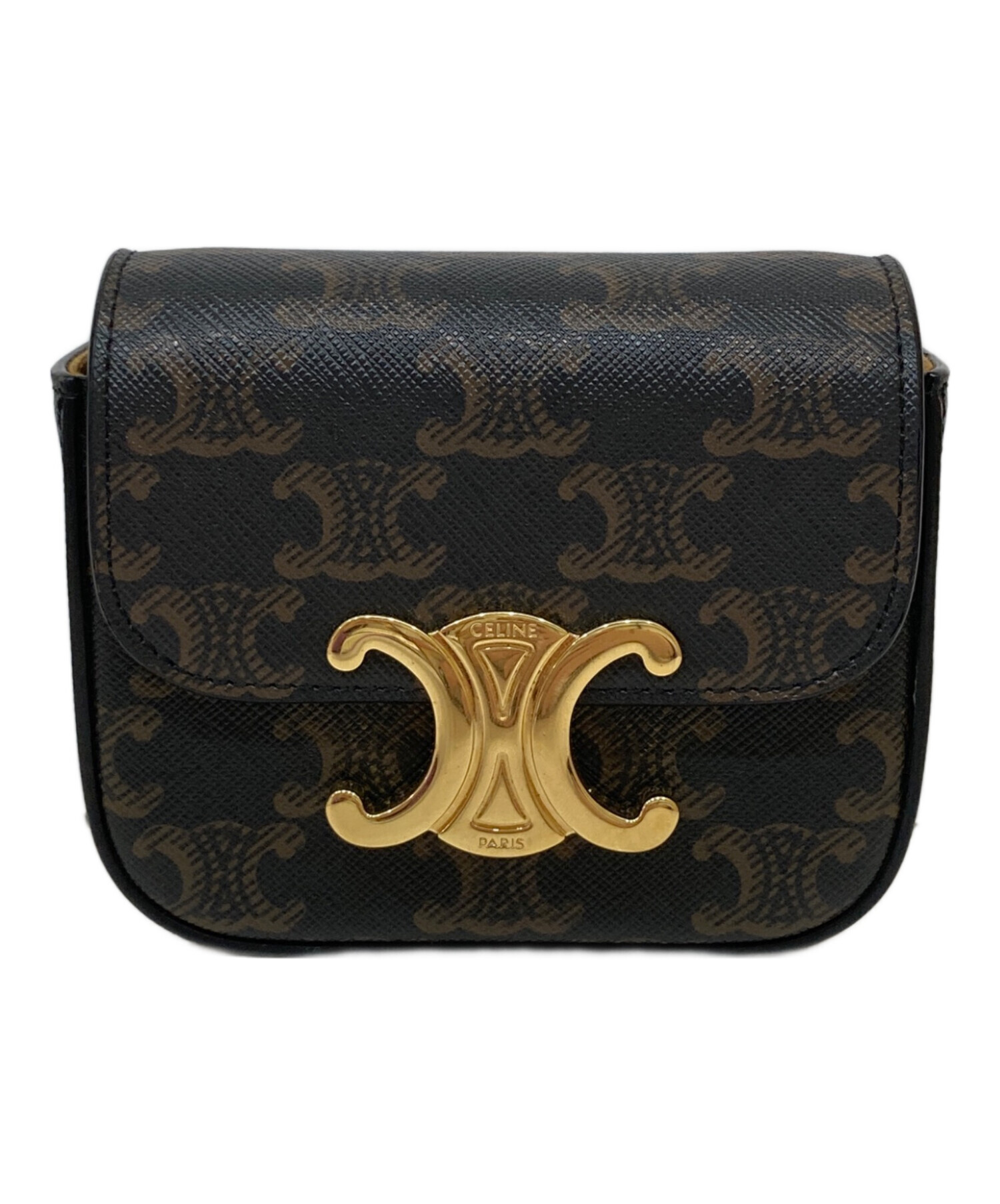 中古・古着通販】CELINE (セリーヌ) MINI TRIOMPHE ショルダーバッグ