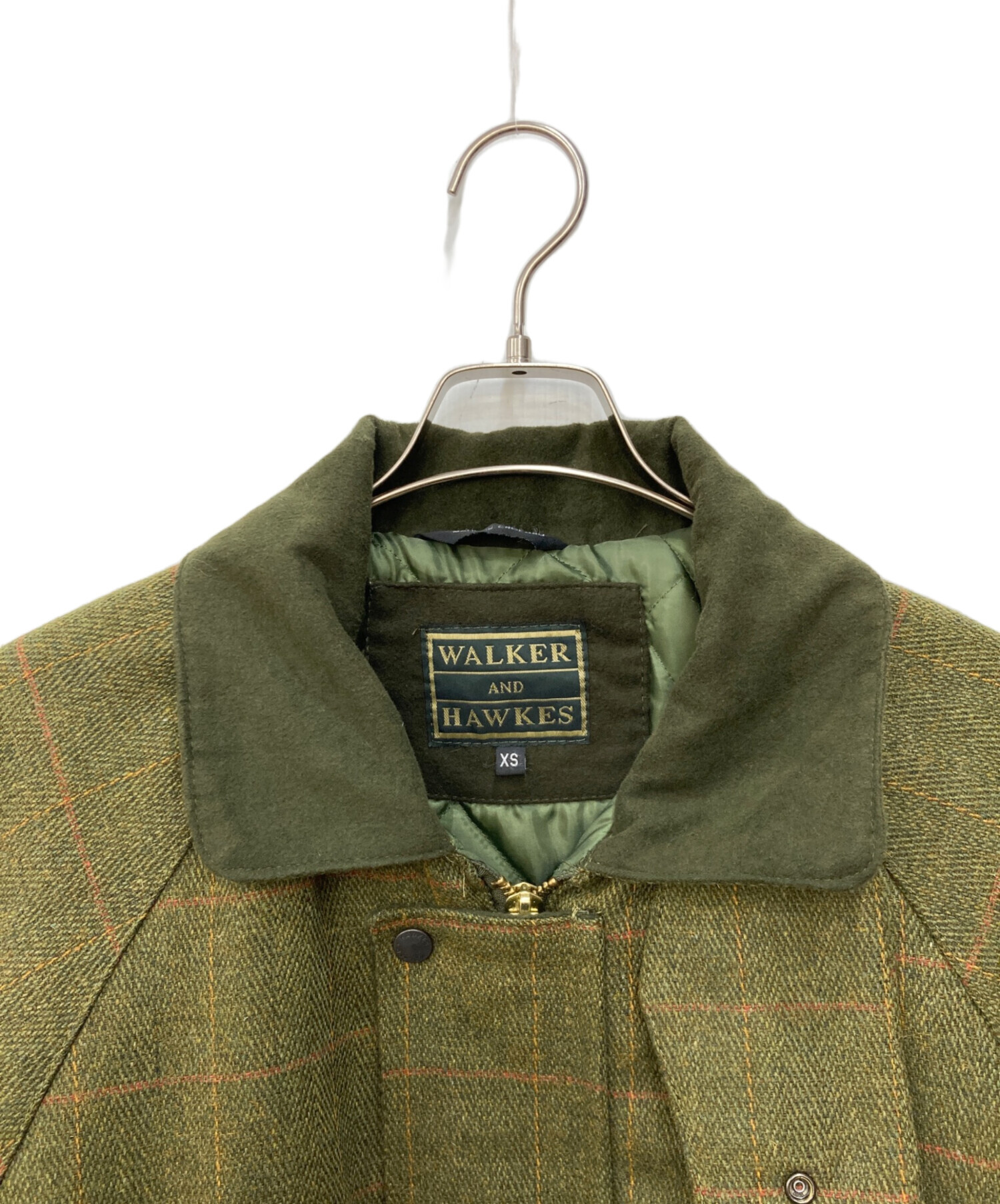 WALKER AND HAWKES ミリタリージャケット XS オリーブグリーン 中古・古着通販】WALKER AND HAWKES (ウォーカーアンドホークス