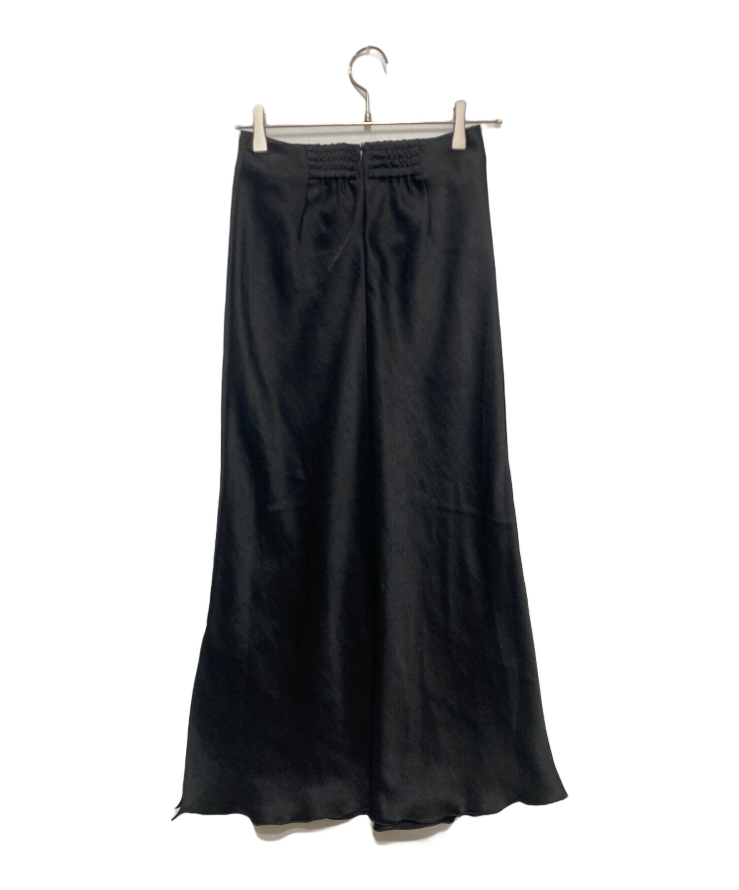 中古・古着通販】IENA (イエナ) ダブルサテンスカート ブラック サイズ