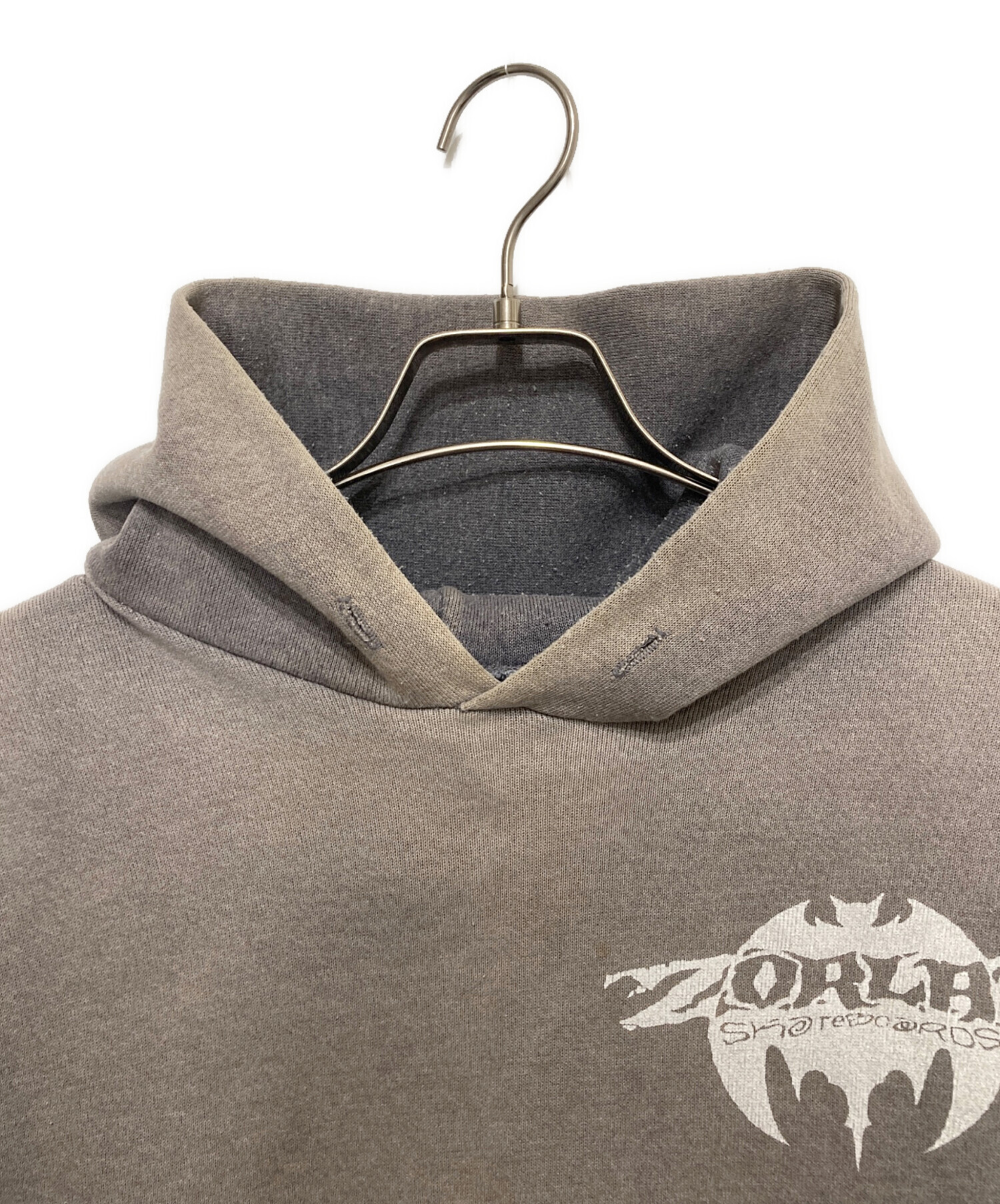 中古・古着通販】ZORLAC (ゾーラック) プリントパーカー グレー サイズ