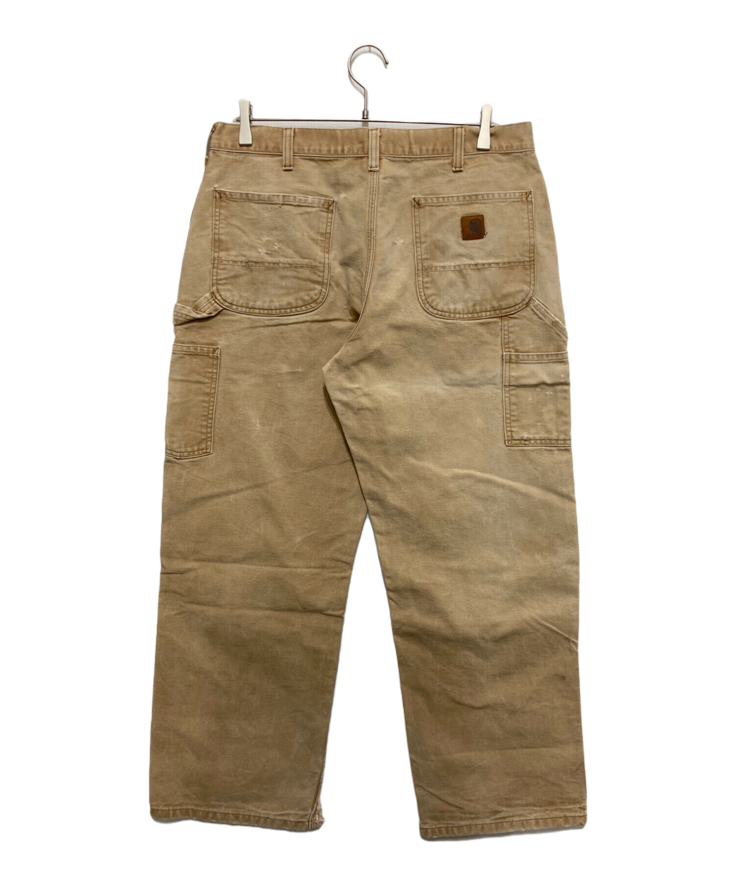 カーハート W34 ダックパンツ ペインター 古着 ボトム ベージュ 18002 中古・古着通販】CarHartt (カーハート) ペインターパンツ ベージュ