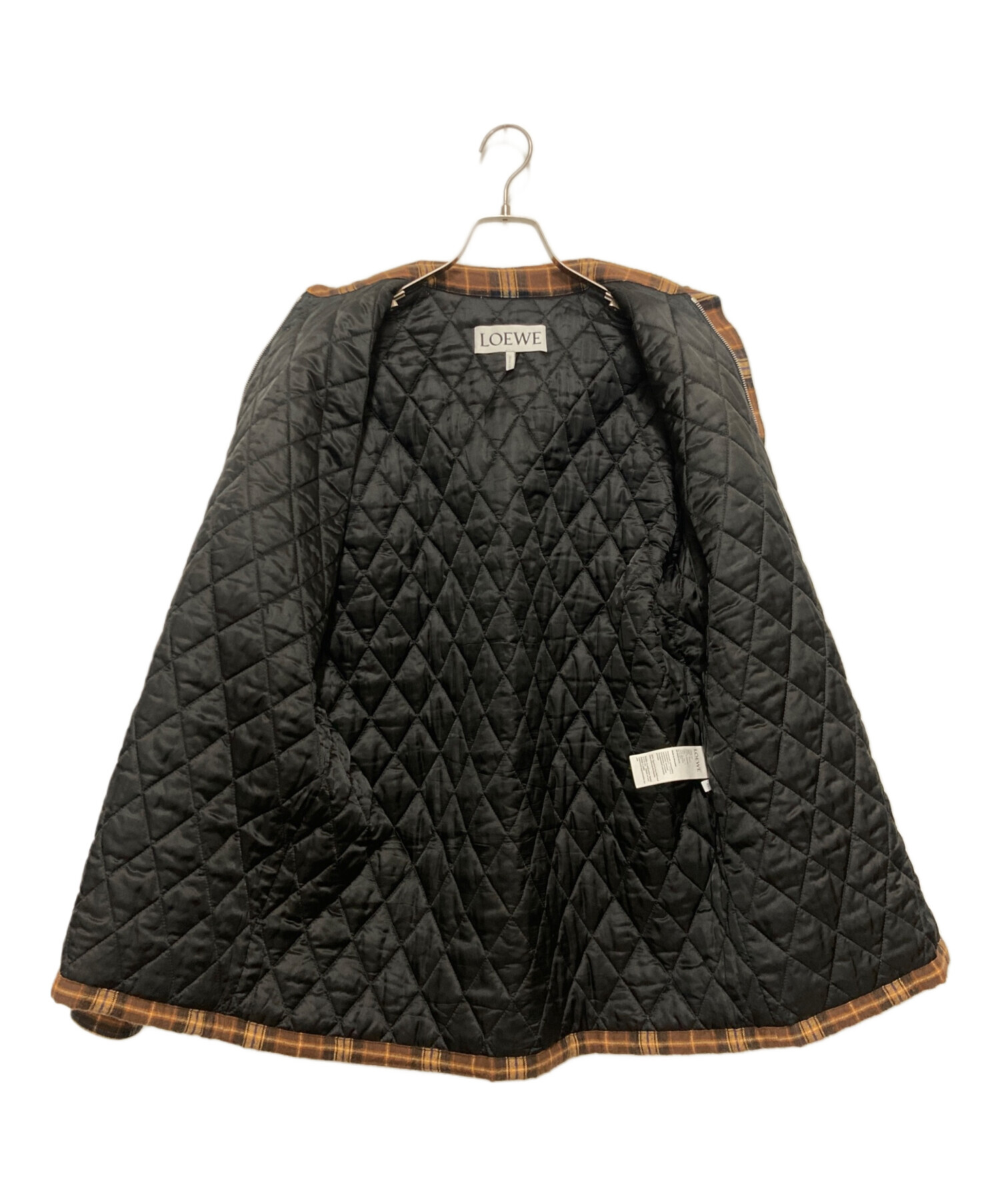 中古・古着通販】LOEWE (ロエベ) パデッドシャツジャケット ブラウン