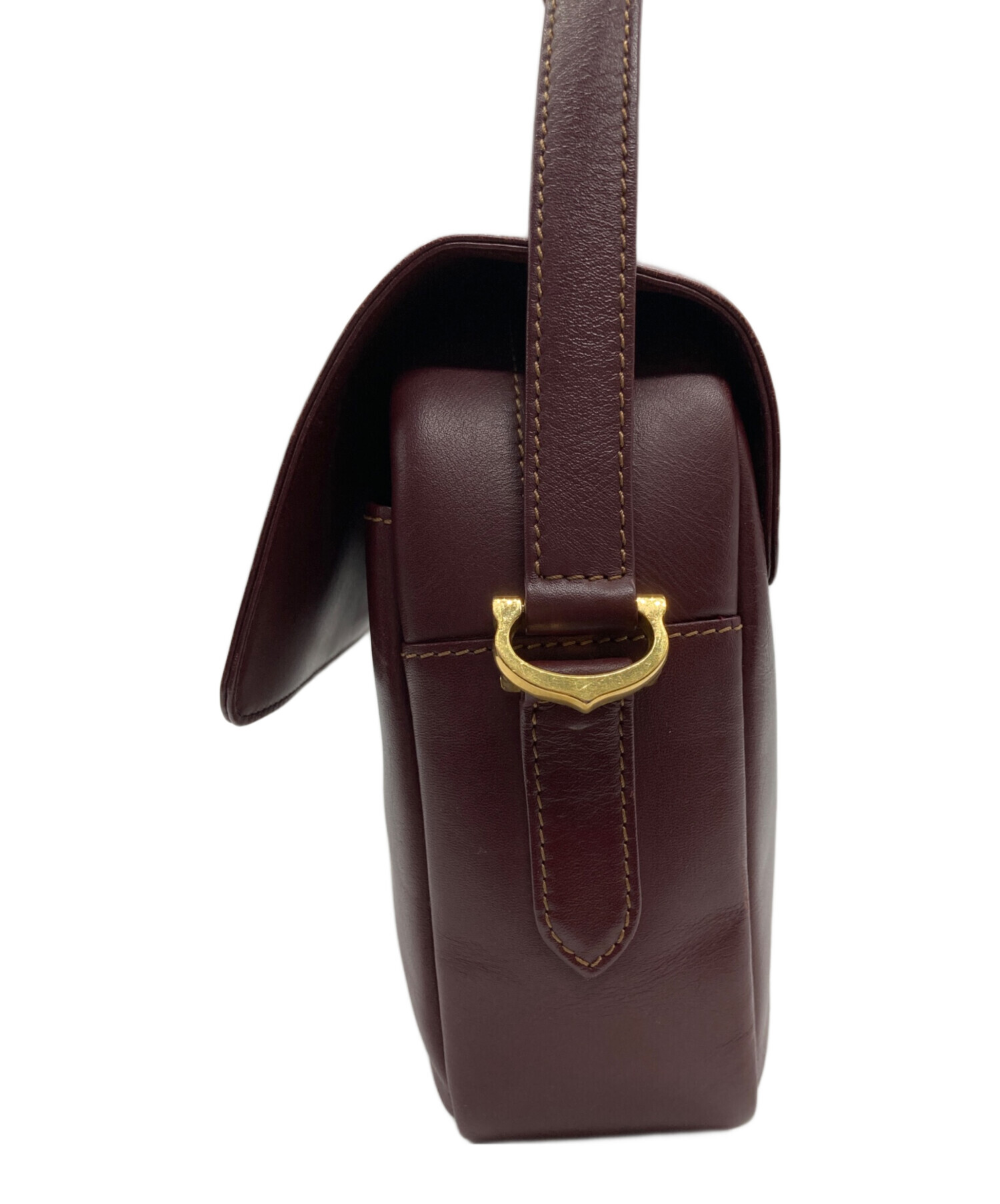 中古・古着通販】Cartier (カルティエ) ショルダーバッグ ボルドー