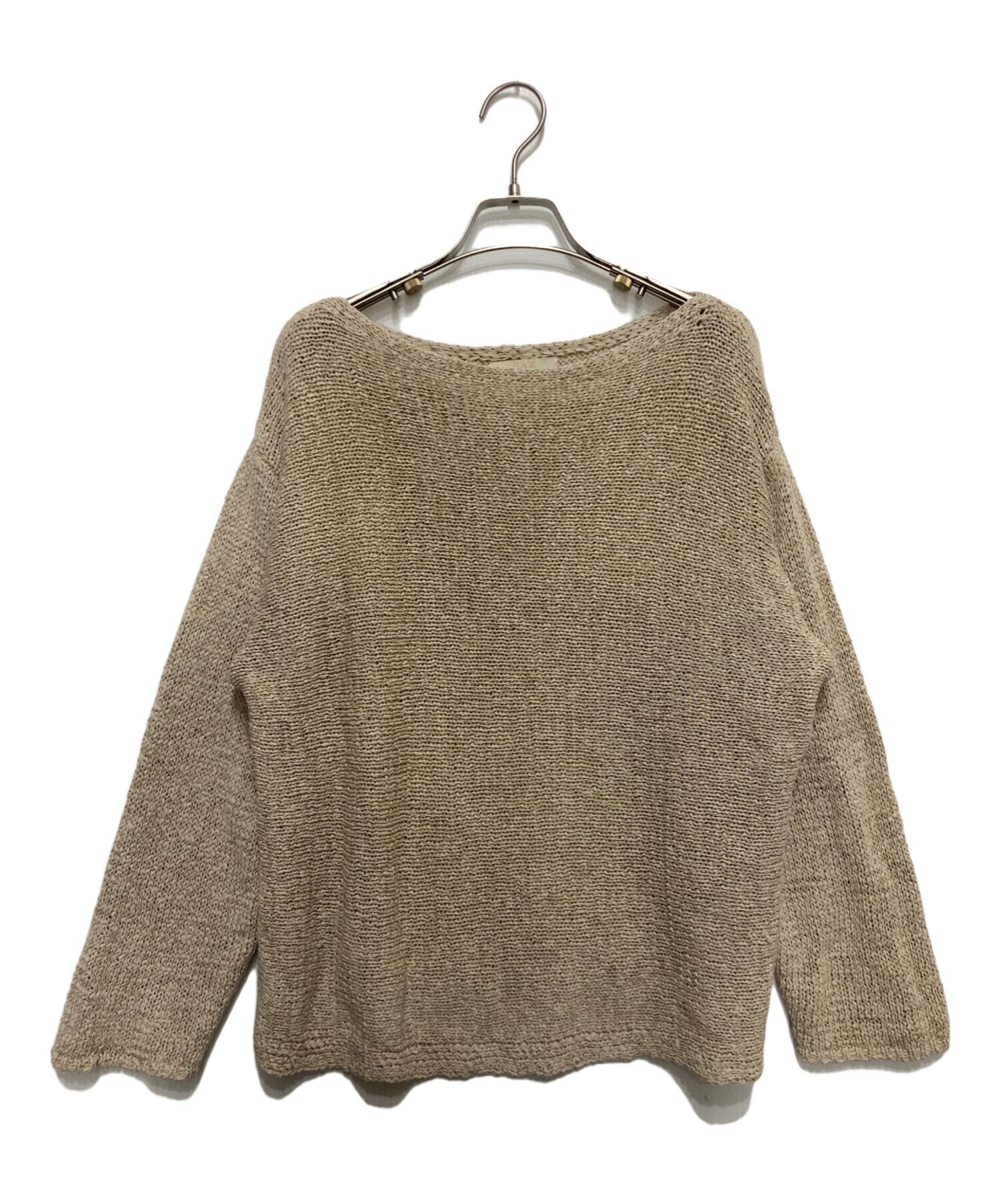 Plage プラージュ ニット・セーター F ベージュ 【古着】【中古】 中古・古着通販】Plage (プラージュ) フカVニット ベージュ サイズ