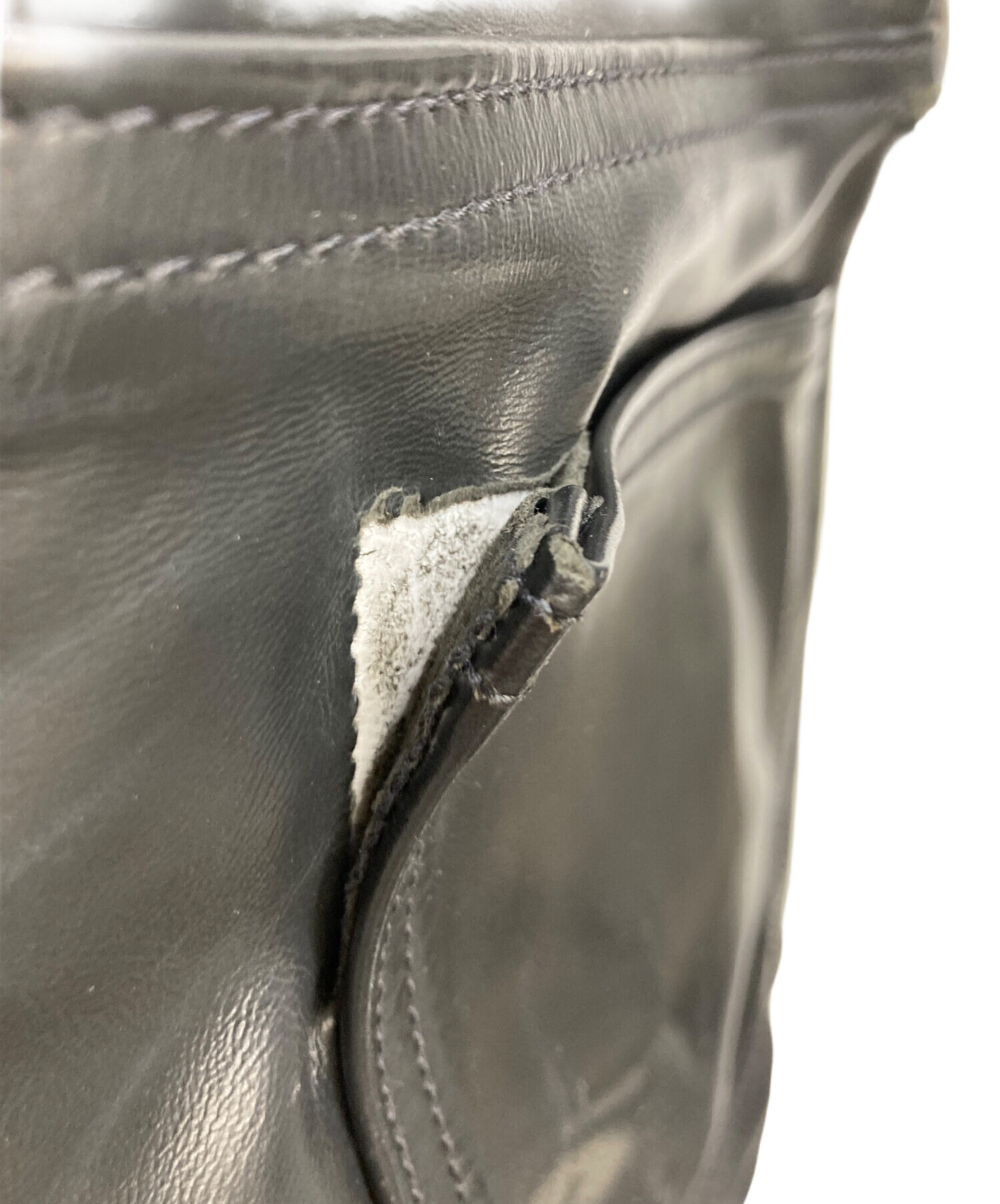 中古・古着通販】Buco (ブコ) ホースハイドレザーパンツ ブラック