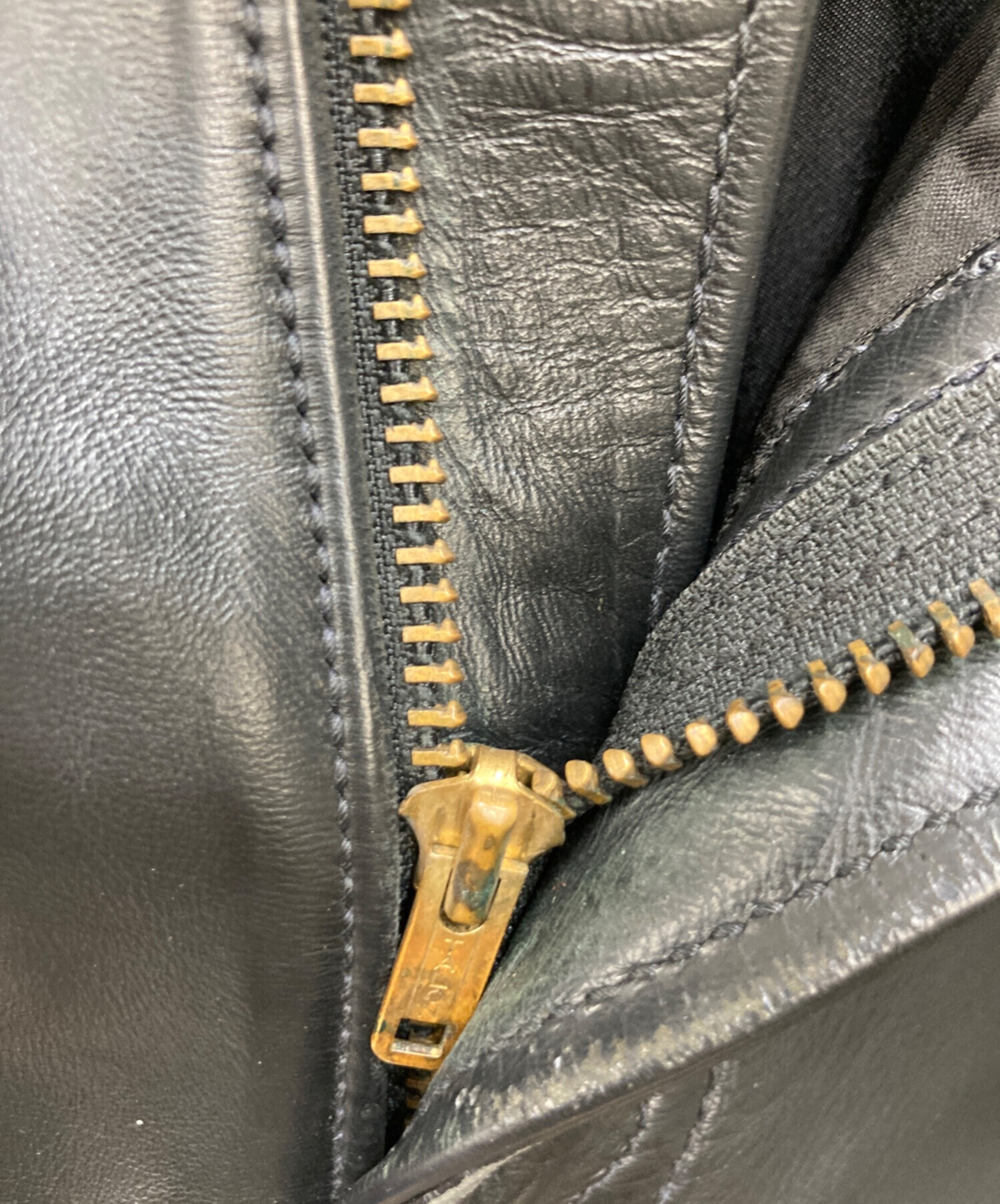 中古・古着通販】Buco (ブコ) ホースハイドレザーパンツ ブラック