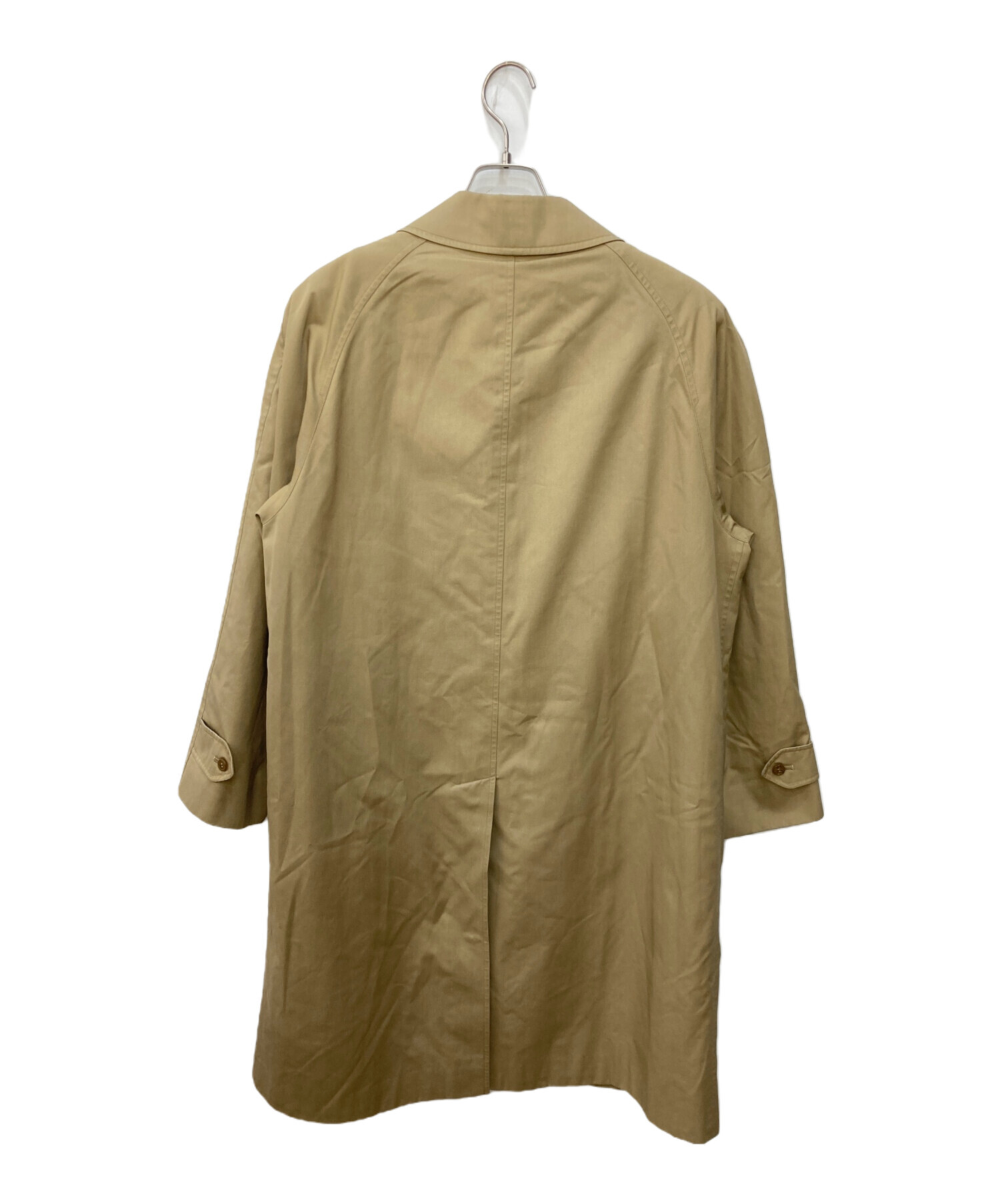 希少カラー　ハニーベージュ　バーバリーズ　ステンカラーコート ライナー付き 逸品】バーバリーズ ステンカラーコート ハニーベージュ ライナー付 XL