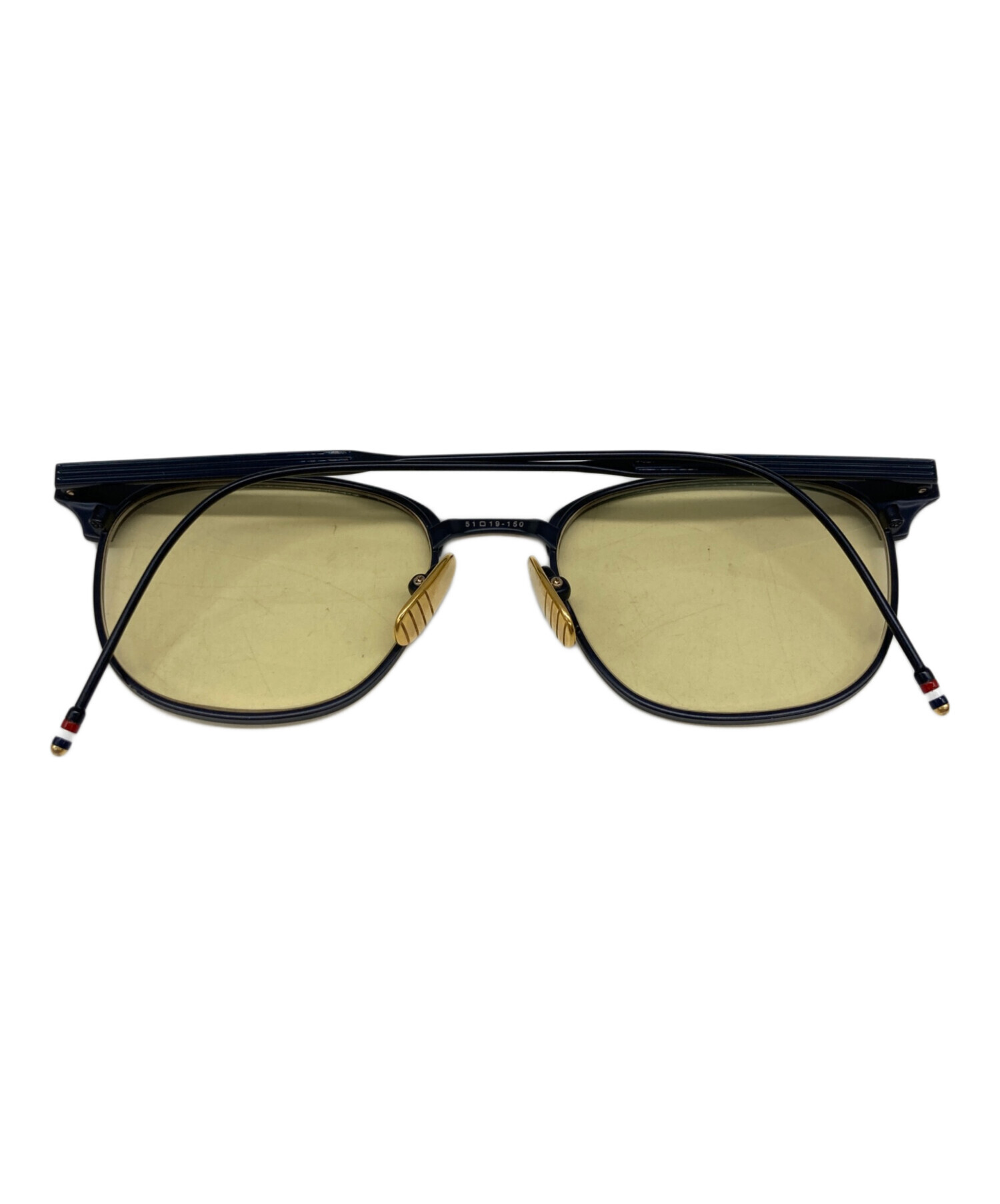 中古・古着通販】Thom Browne (トムブラウン) サングラス ネイビー