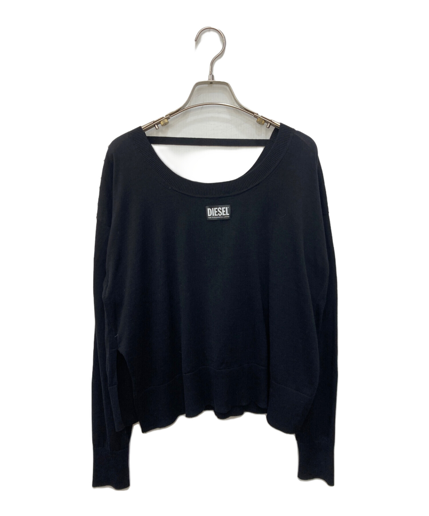 中古・古着通販】DIESEL (ディーゼル) デザインニット ブラック サイズ 