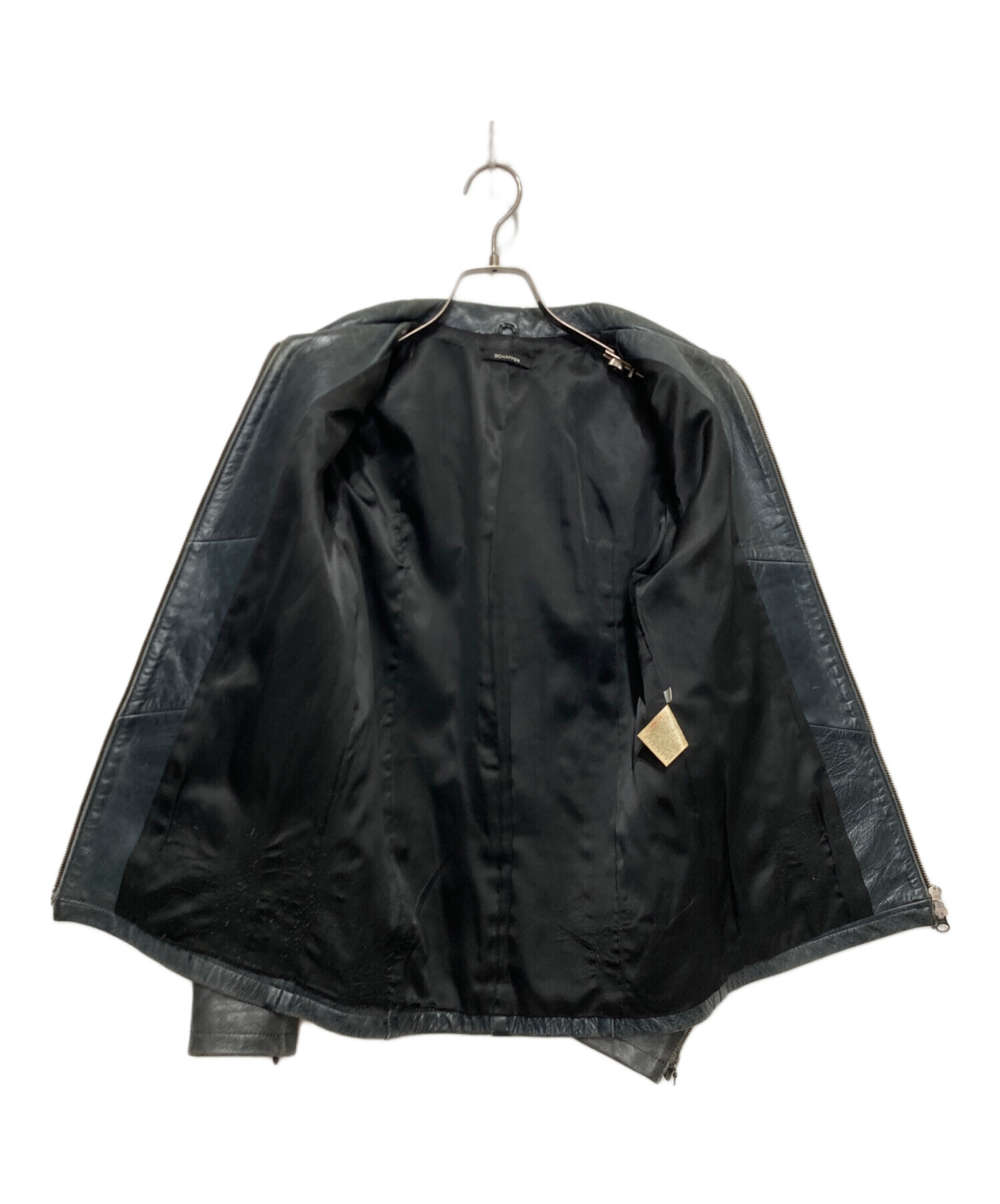 中古・古着通販】SCHAFFEN (シャッフェン) レザージャケット ブラック