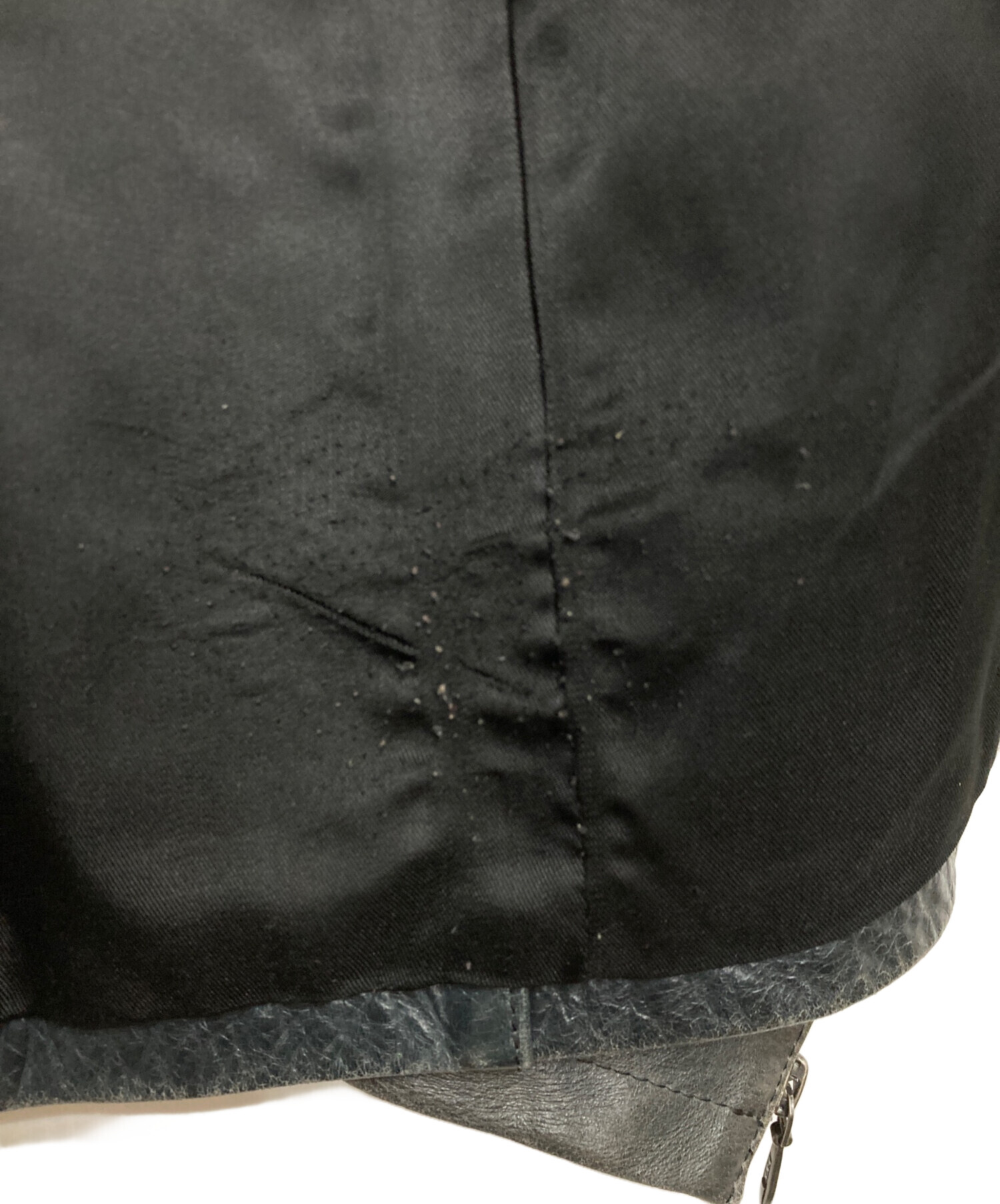 中古・古着通販】SCHAFFEN (シャッフェン) レザージャケット ブラック