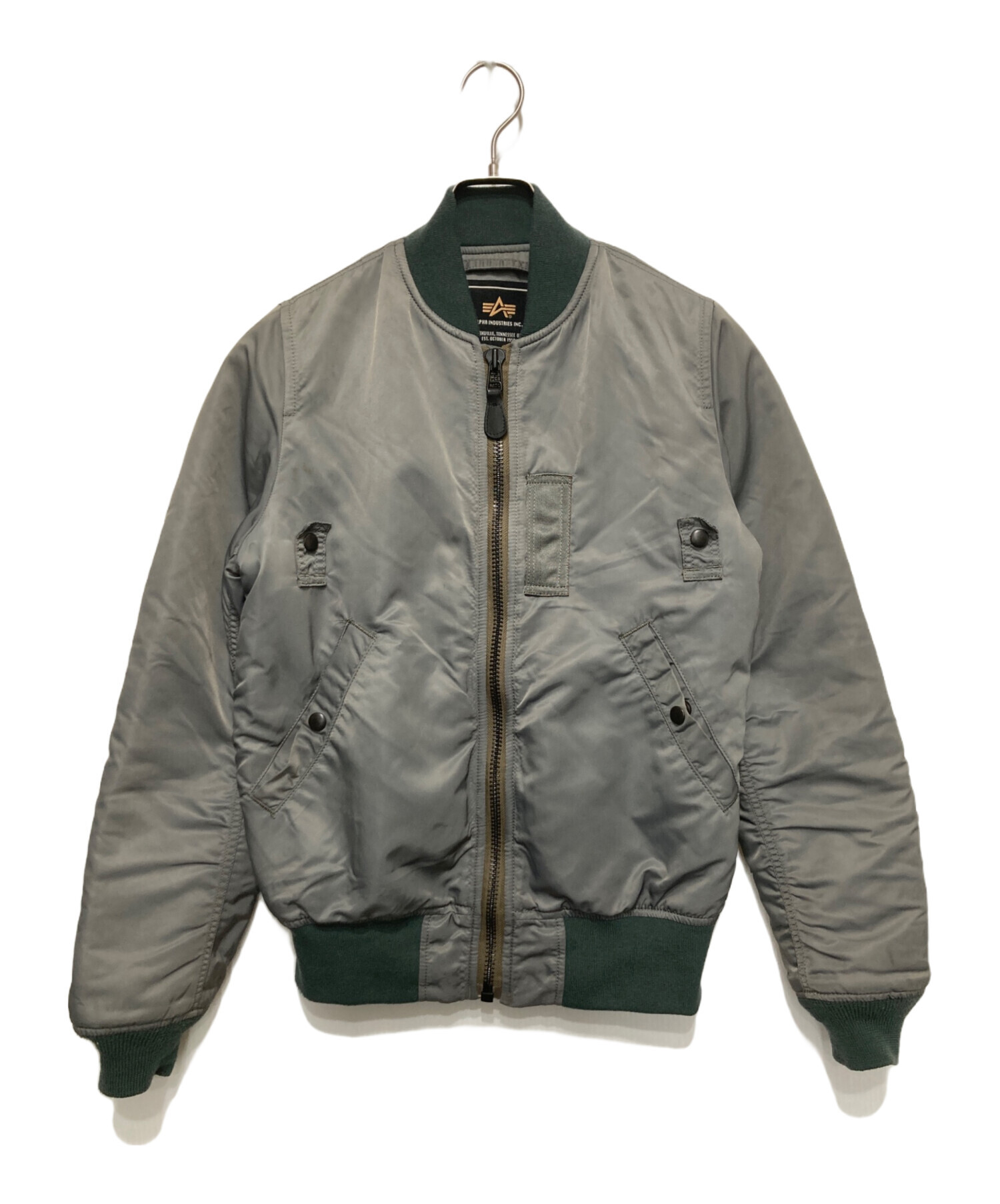 中古・古着通販】ALPHA (アルファ) MA-1ジャケット オリーブ サイズ