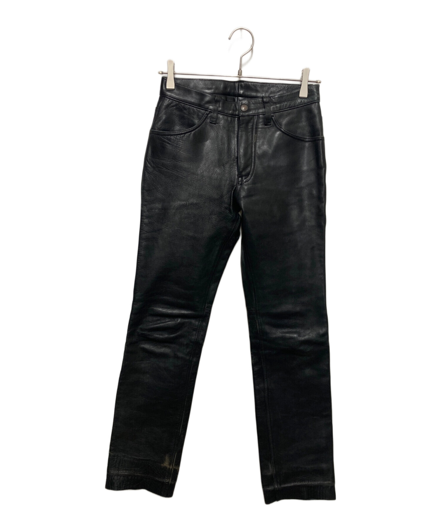中古・古着通販】LEVI'S (リーバイス) 00's レザーパンツ ブラック