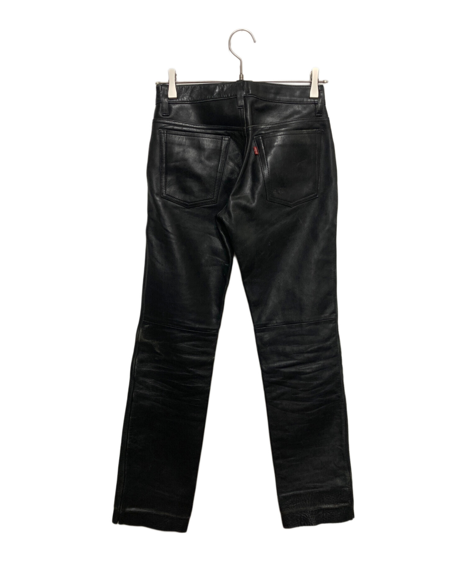 中古・古着通販】LEVI'S (リーバイス) 00's レザーパンツ ブラック