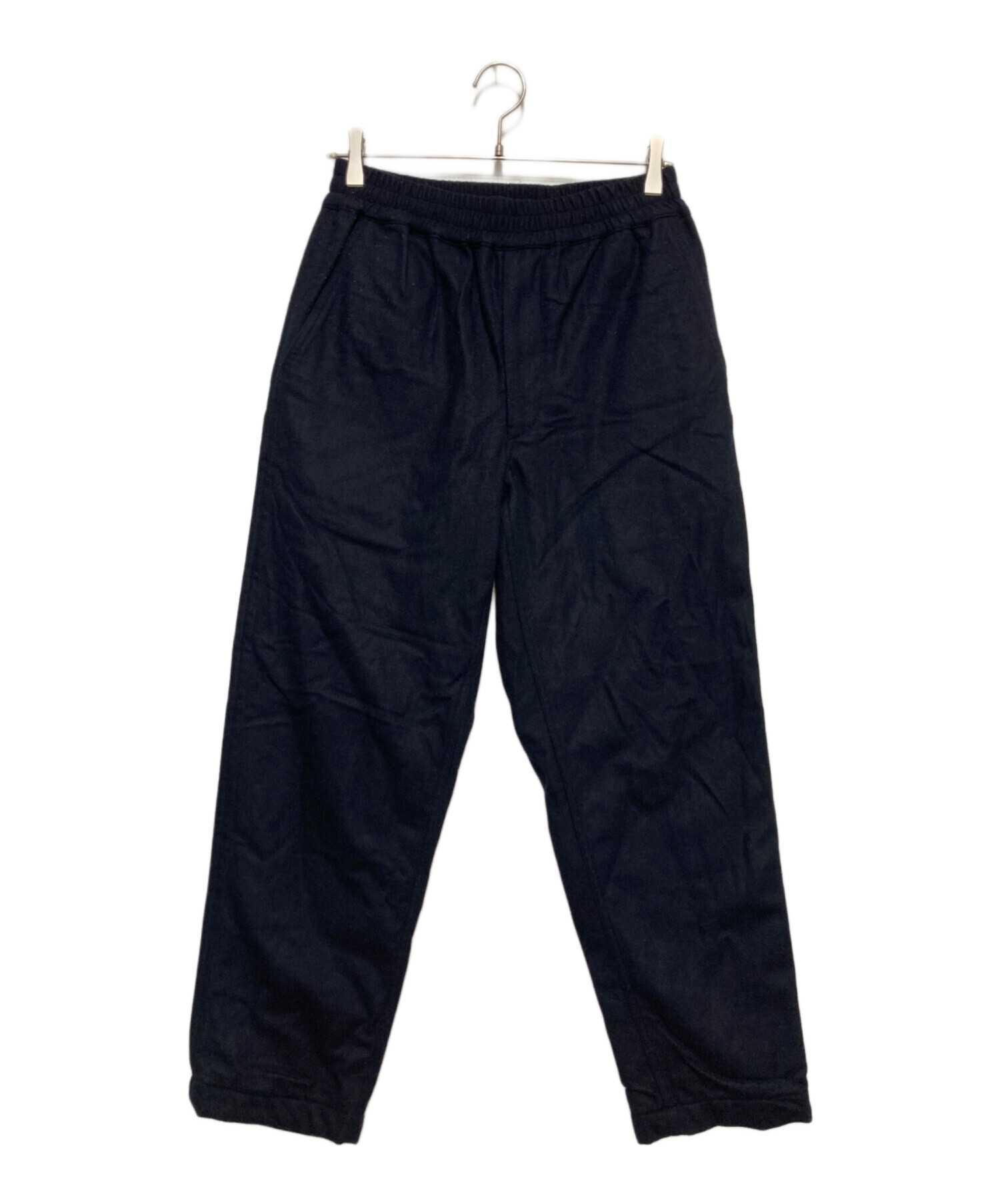 サンリミット　ウールギャバ　ハーフパンツ　ネイビー 中古・古着通販】Sans limite (サンリミット) ウールイージーパンツ