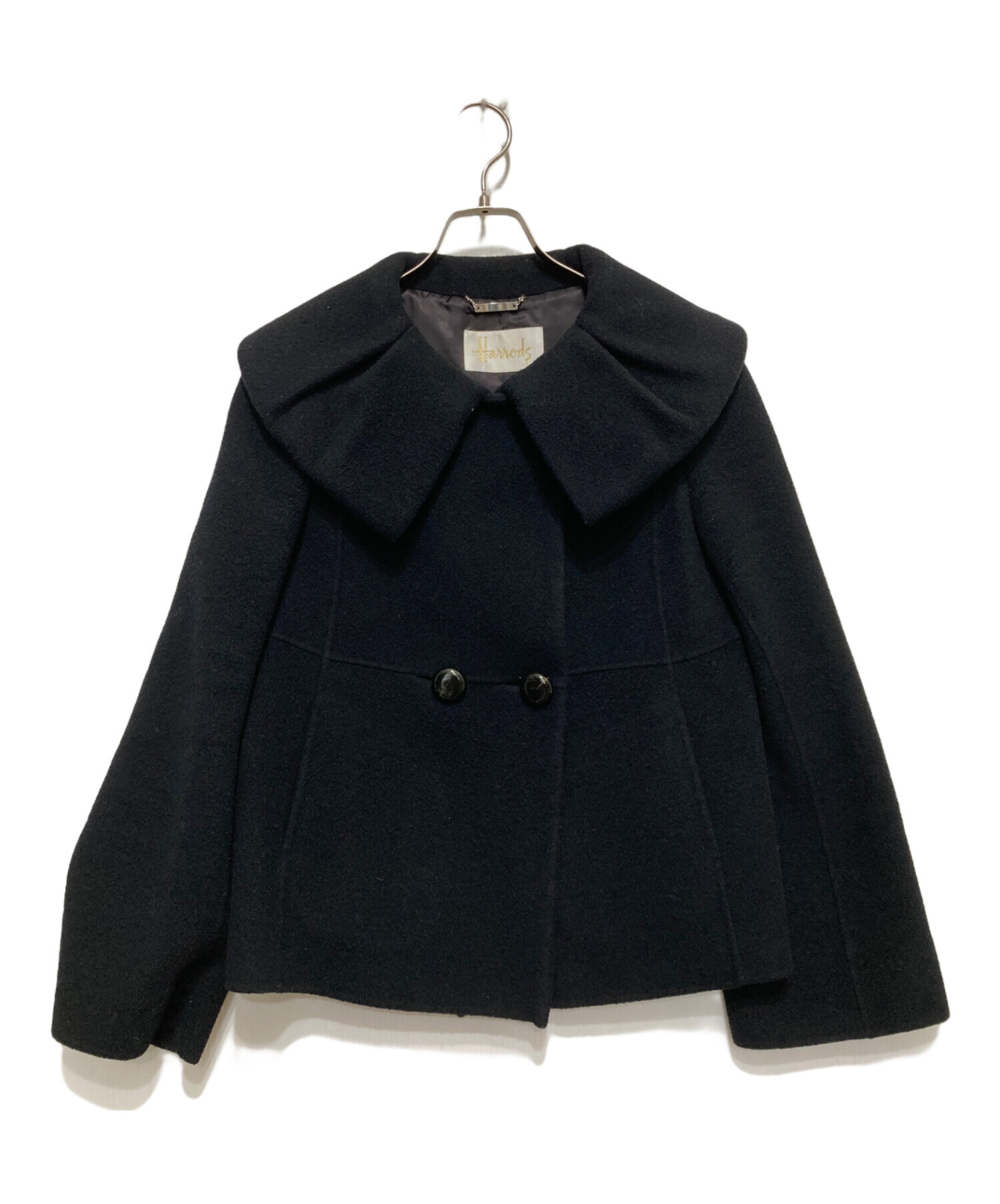 中古・古着通販】Harrods (ハロッズ) カシミヤ混ビッグカラーショート