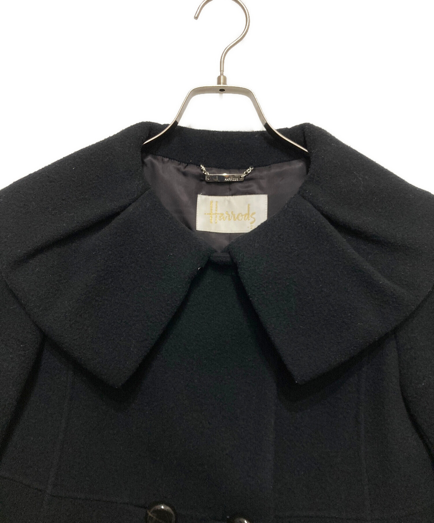 中古・古着通販】Harrods (ハロッズ) カシミヤ混ビッグカラーショート