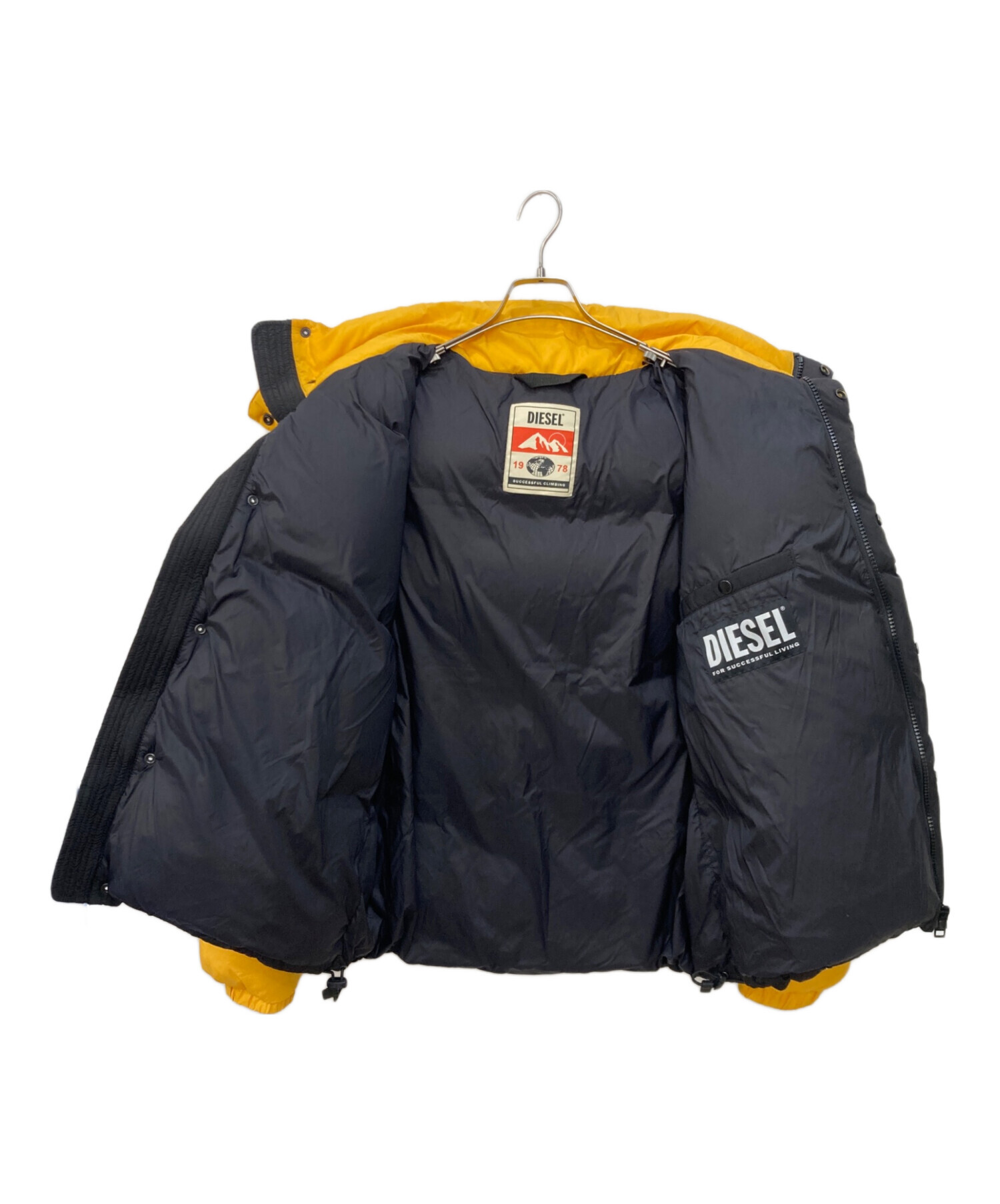 中古・古着通販】DIESEL (ディーゼル) ダウンジャケット イエロー 