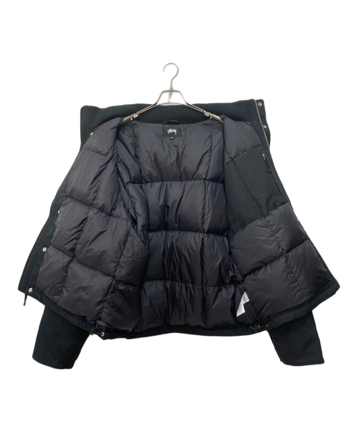 中古・古着通販】stussy (ステューシー) Short Down Jacket ブラック 