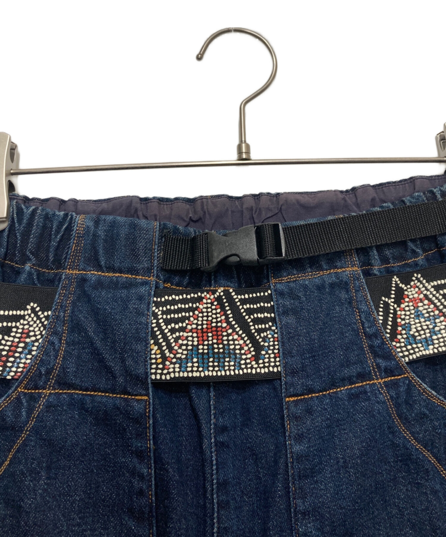 中古・古着通販】KAPITAL (キャピタル) 刺繍ベルトデニムパンツ