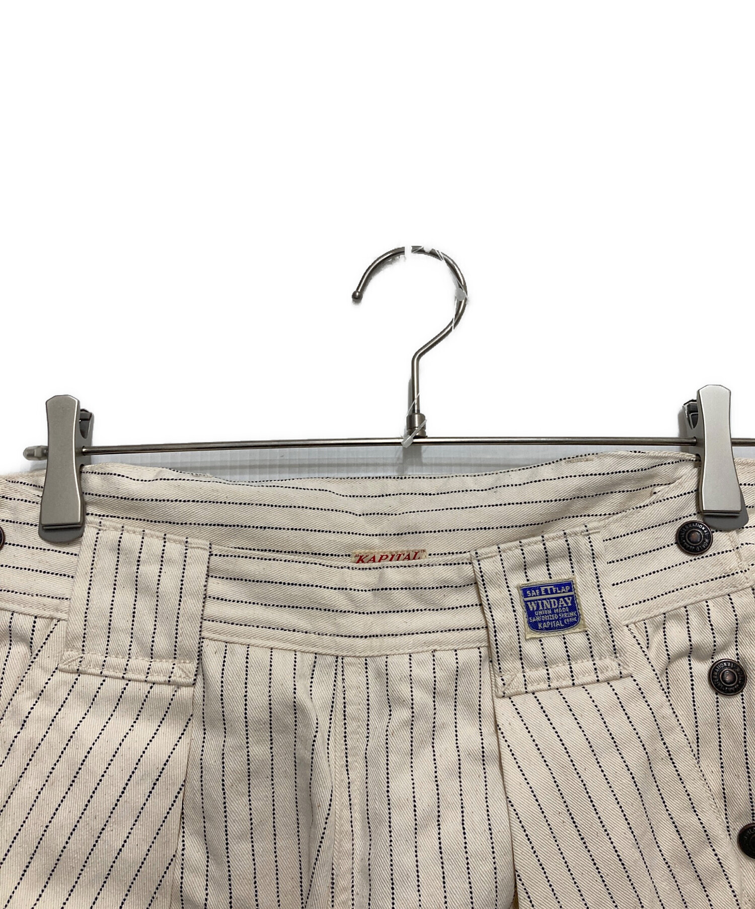 中古・古着通販】KAPITAL (キャピタル) ヒッコリーキュロットパンツ