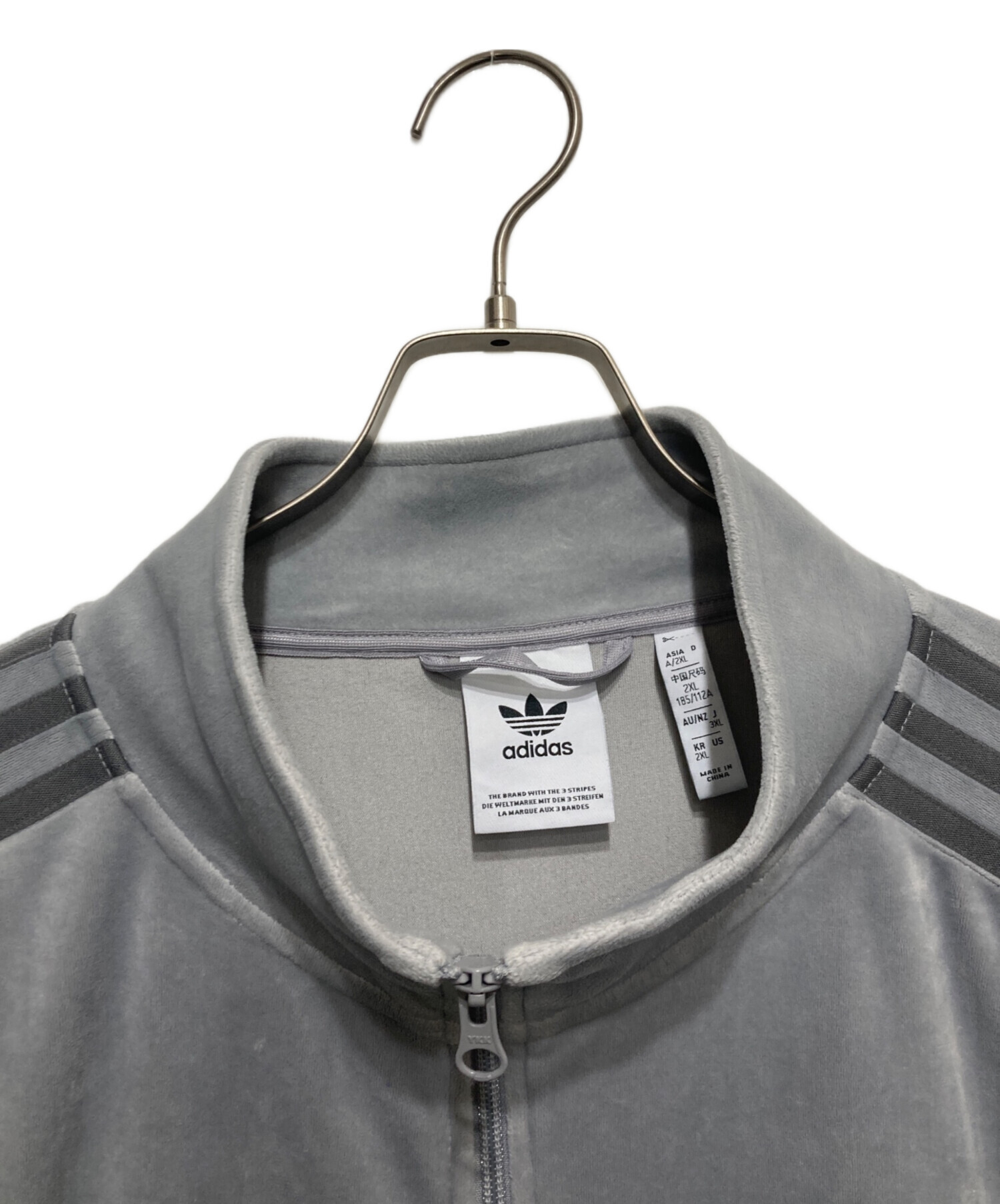 中古・古着通販】adidas (アディダス) トラックジャケット グレー