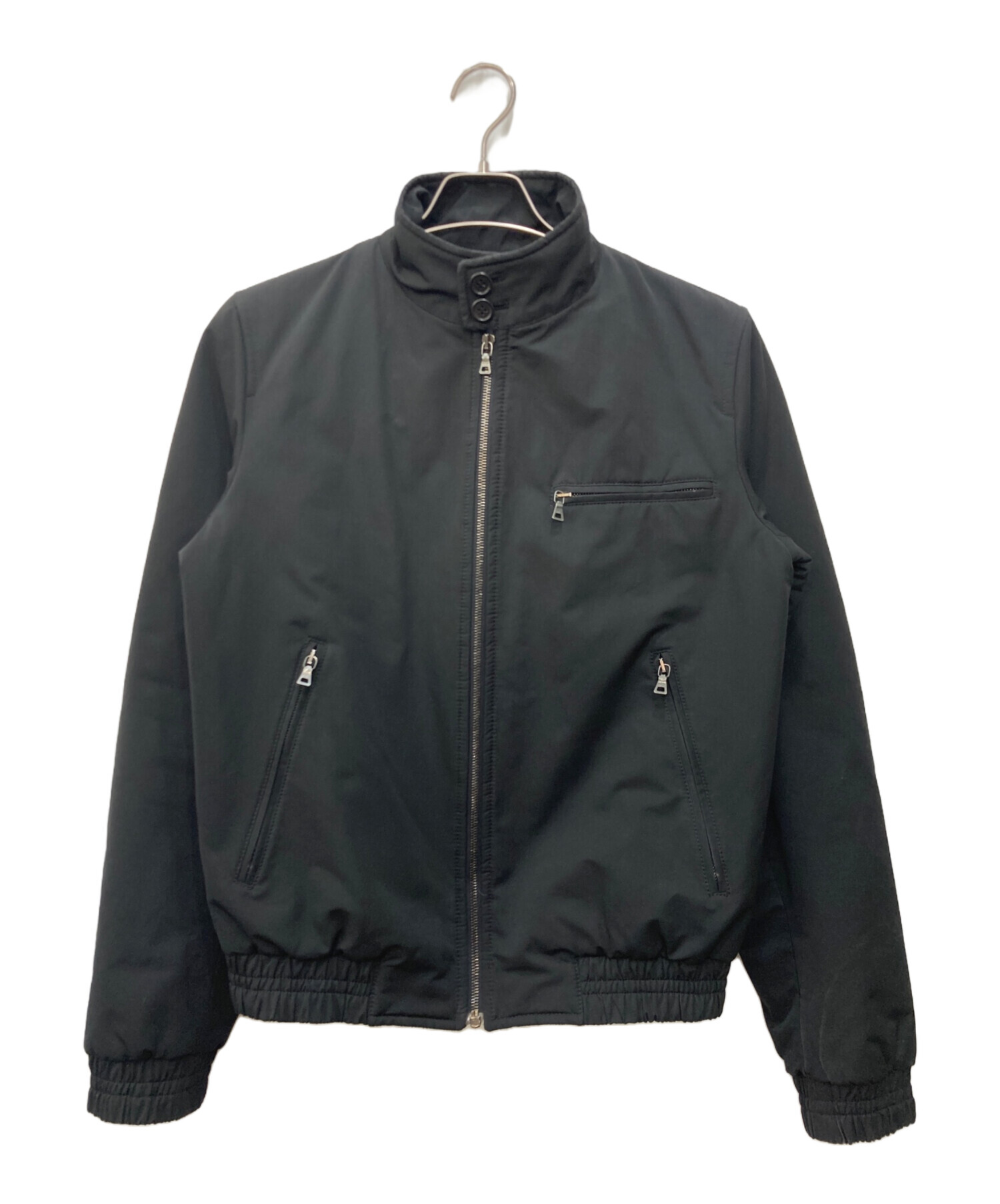 中古・古着通販】PRADA (プラダ) 中綿ハリントンジャケット ブラック 