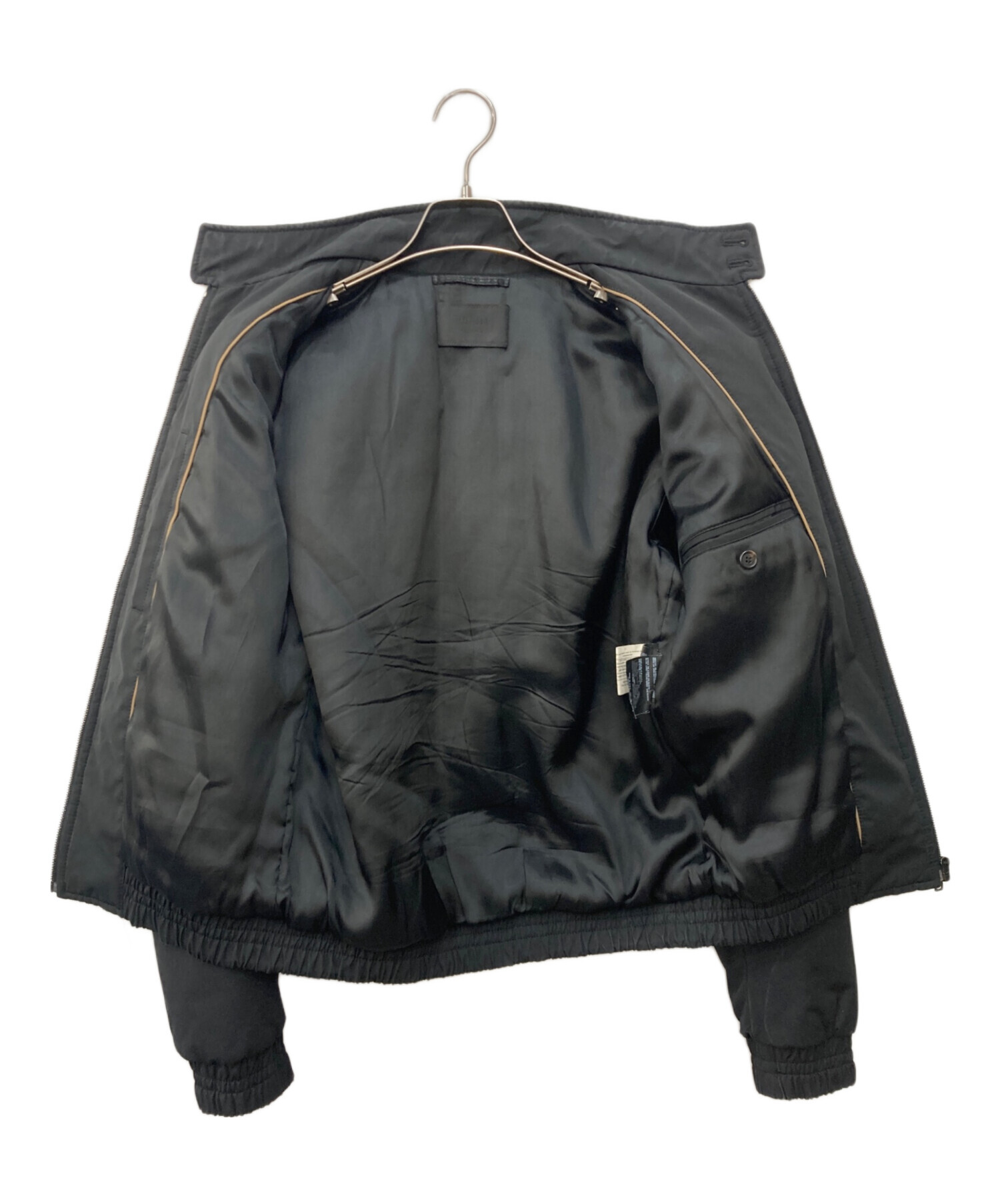 中古・古着通販】PRADA (プラダ) 中綿ハリントンジャケット ブラック 
