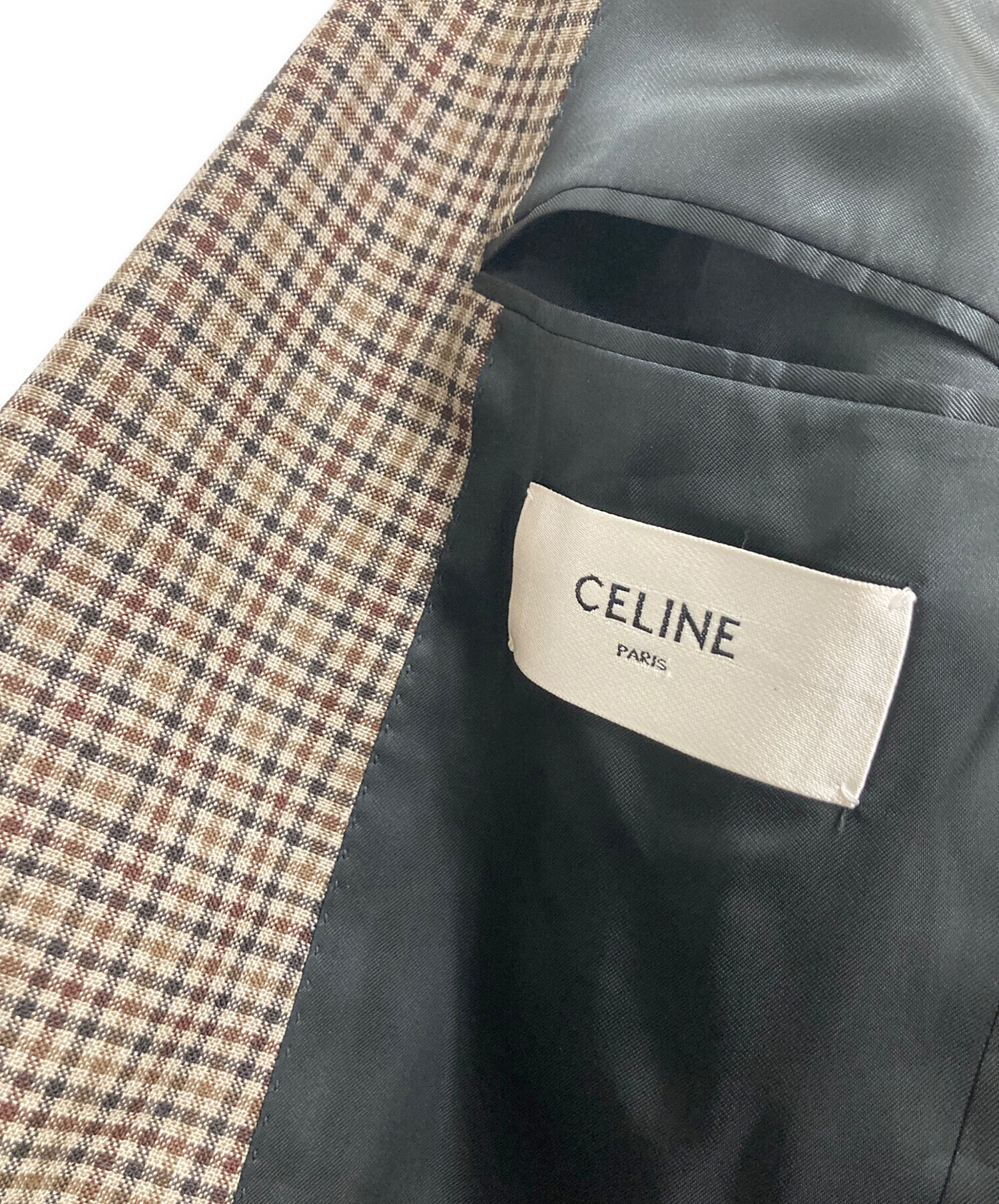 中古・古着通販】CELINE (セリーヌ) TOMBOYツイードシングルテーラード