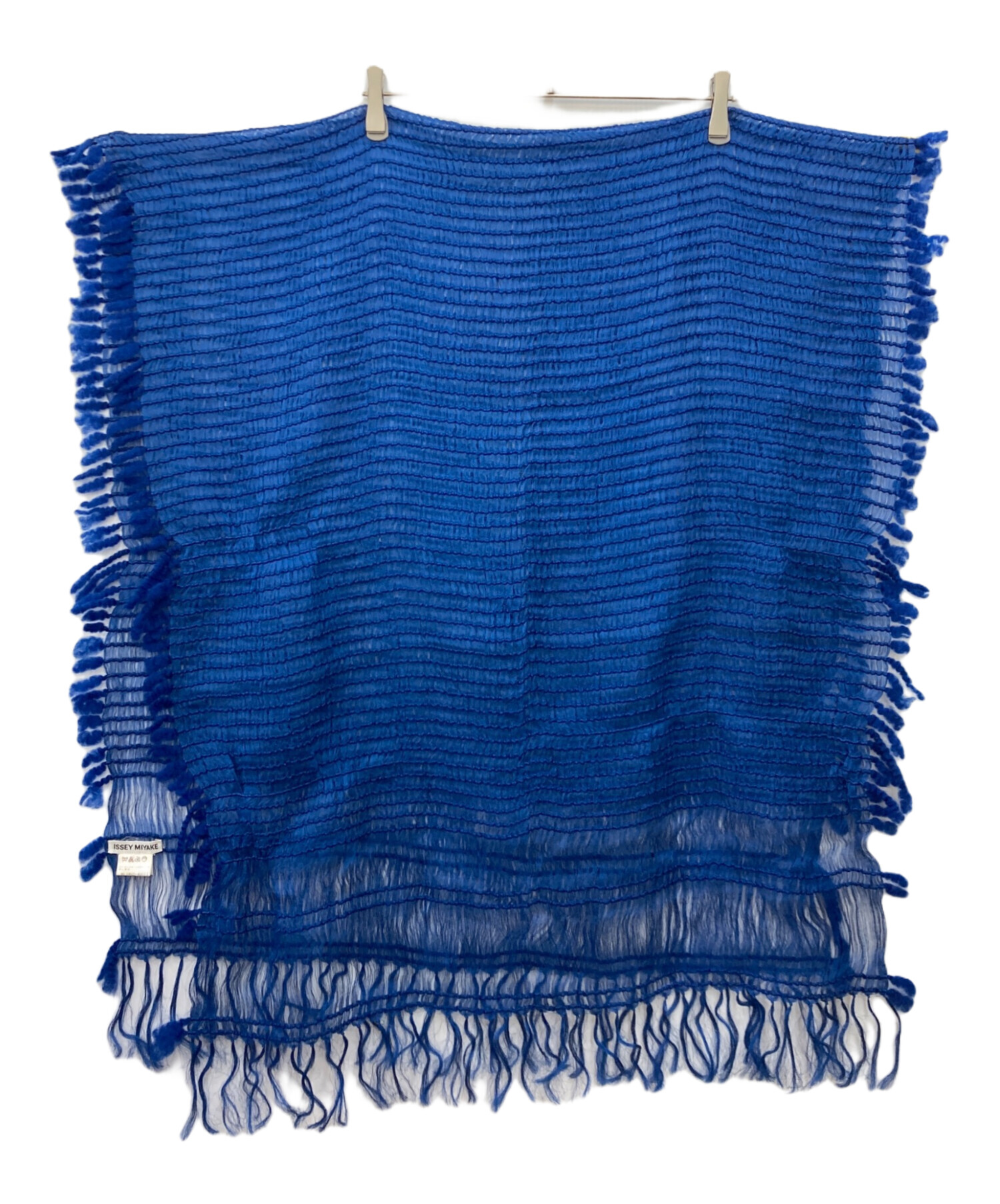 中古・古着通販】ISSEY MIYAKE (イッセイミヤケ) ストール ブルー