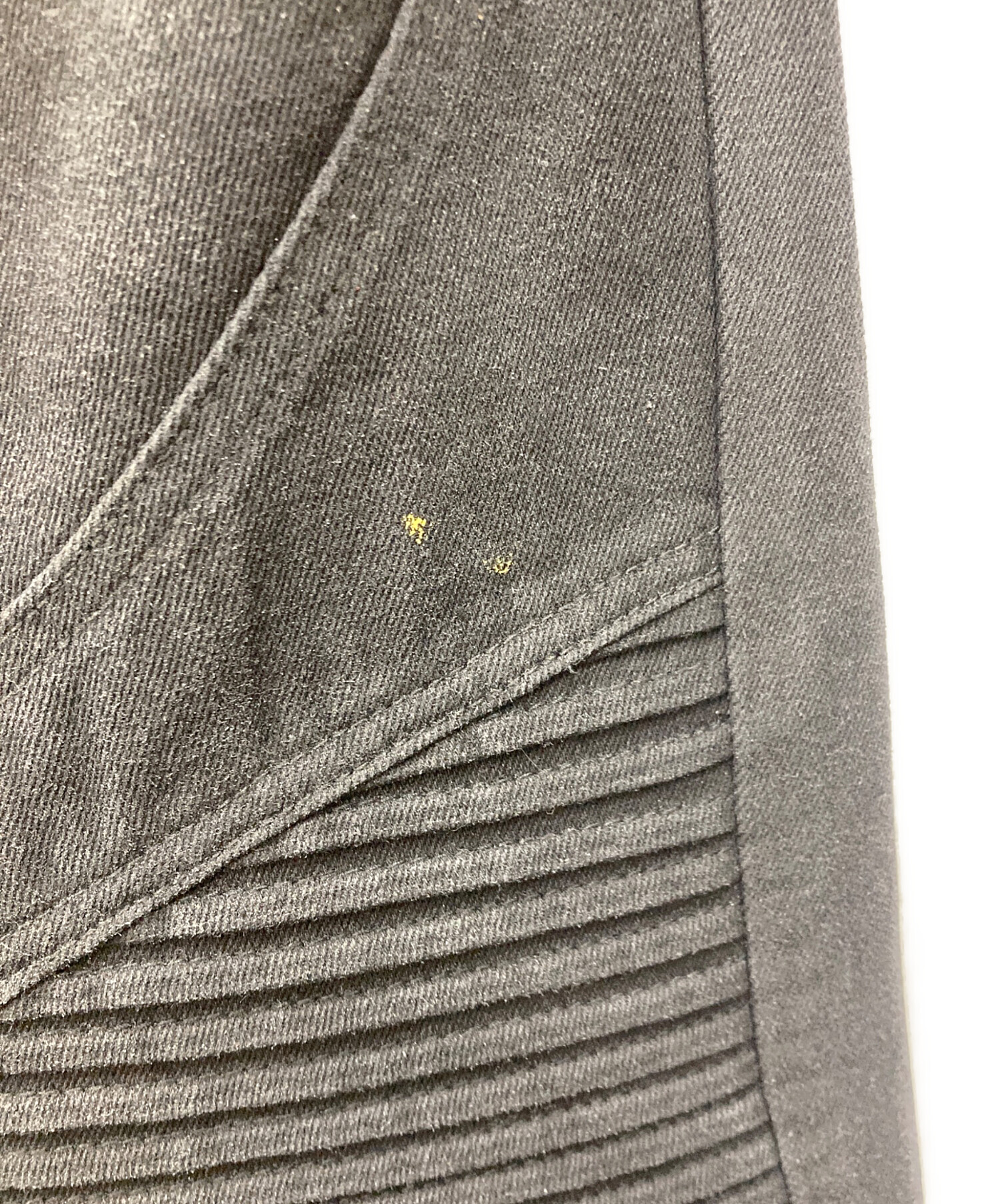 中古・古着通販】BREATH (ブレス) COATING BIKER DENIM PANTS ブラック 