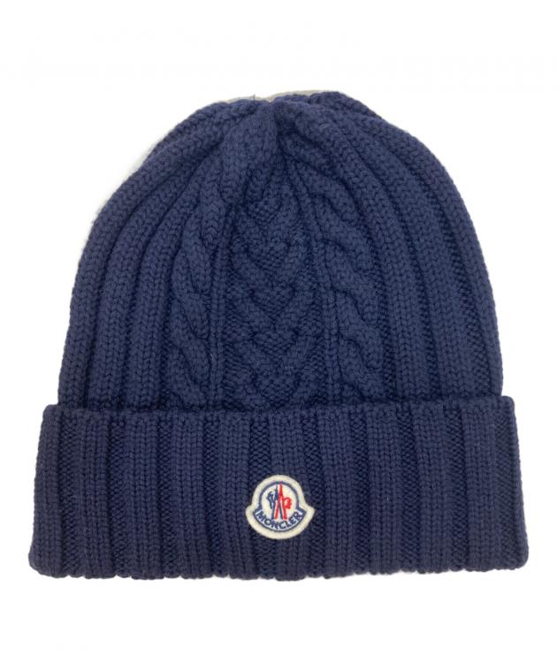 中古・古着通販】MONCLER (モンクレール) ロゴワッペンニット帽