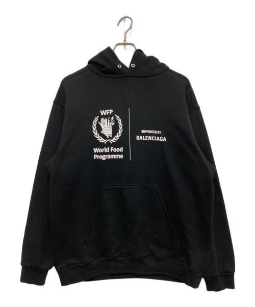 BALENCIAGA World Food Programme パーカー 中古・古着通販】BALENCIAGA (バレンシアガ) WFPパーカー ブラック