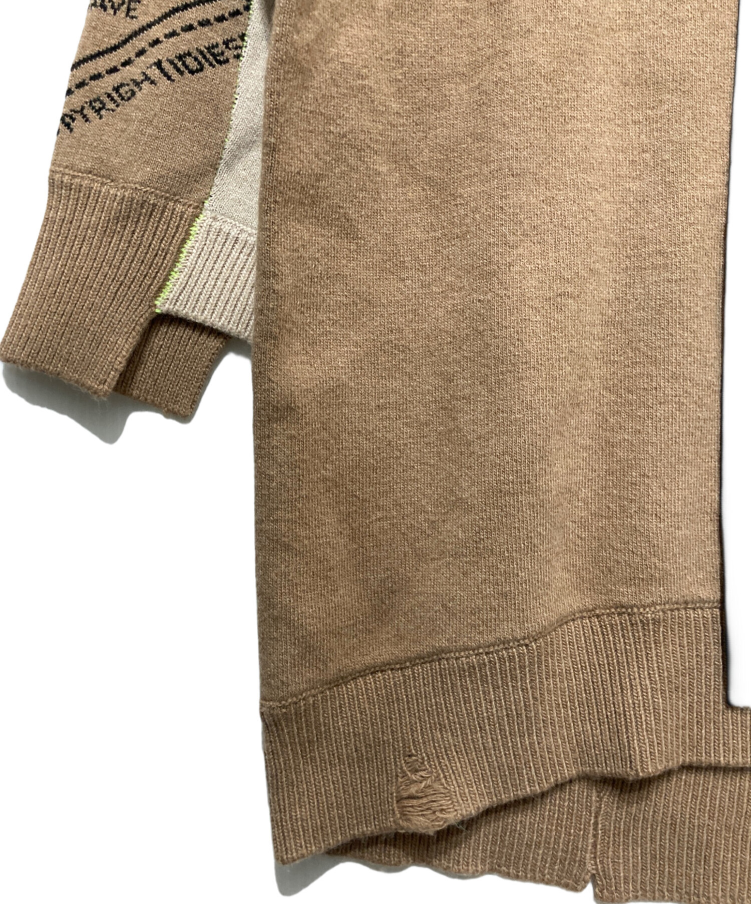 中古・古着通販】DIESEL (ディーゼル) ニットワンピース ベージュ