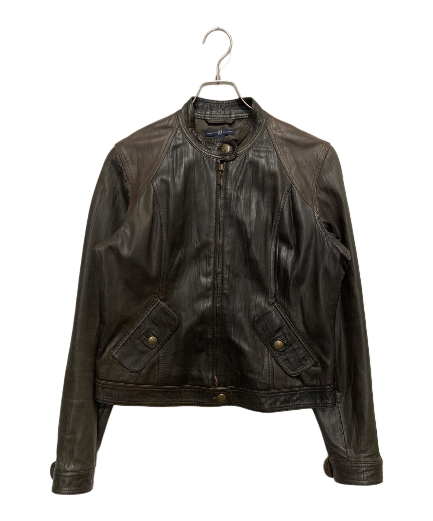 中古・古着通販】GAP (ギャップ) 00sラムレザージャケット ブラウン