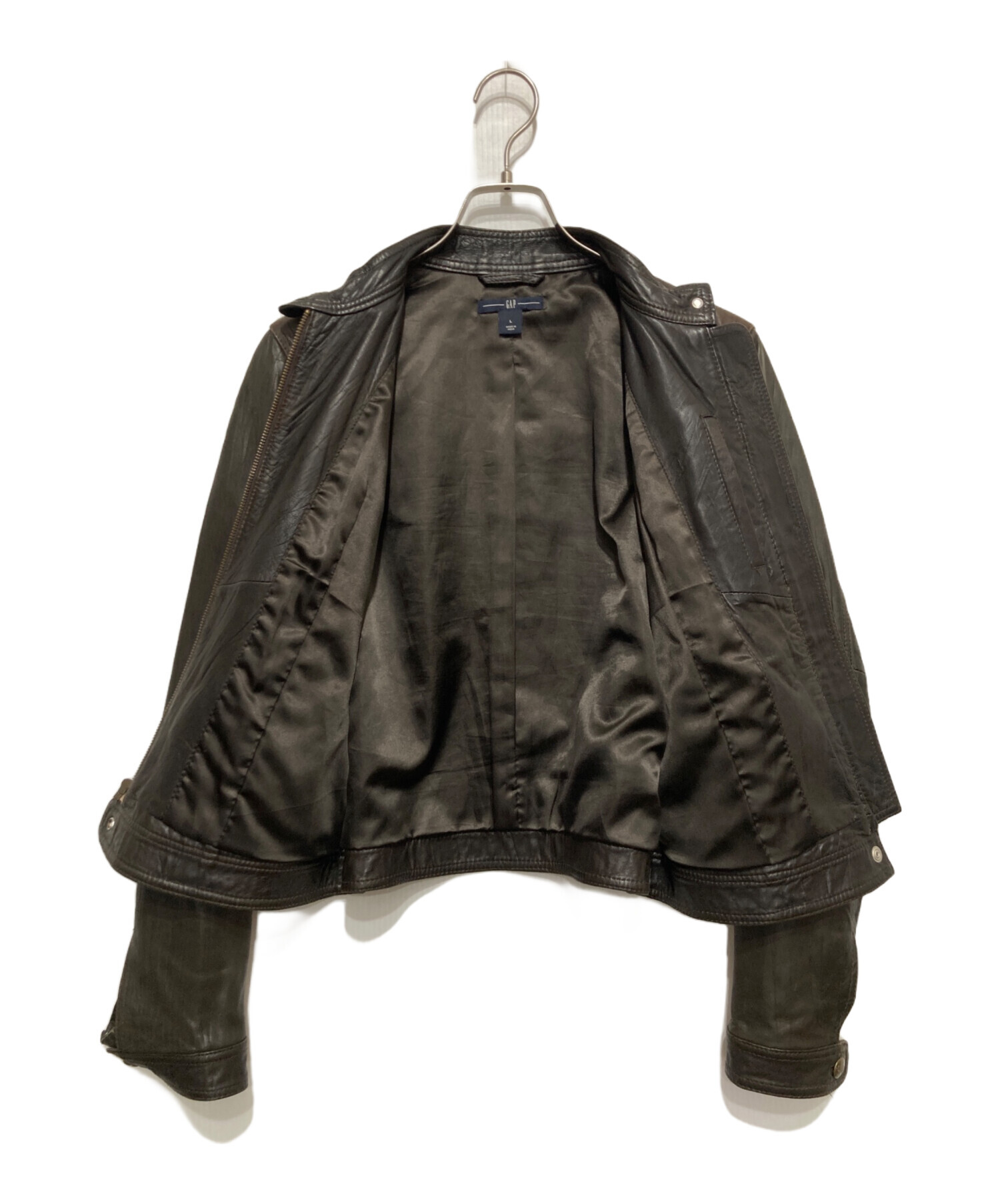 中古・古着通販】GAP (ギャップ) 00sラムレザージャケット ブラウン