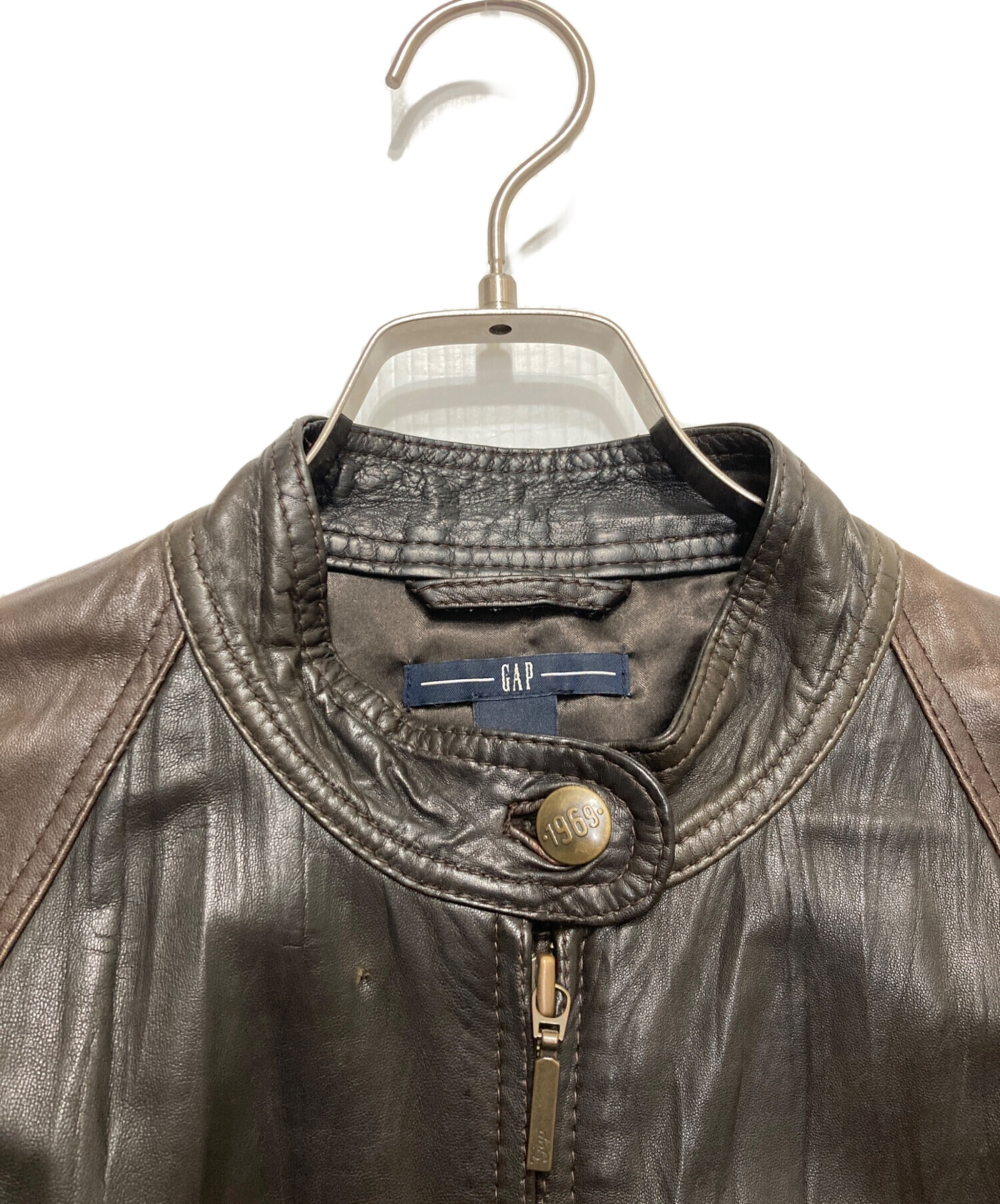 中古・古着通販】GAP (ギャップ) 00sラムレザージャケット ブラウン