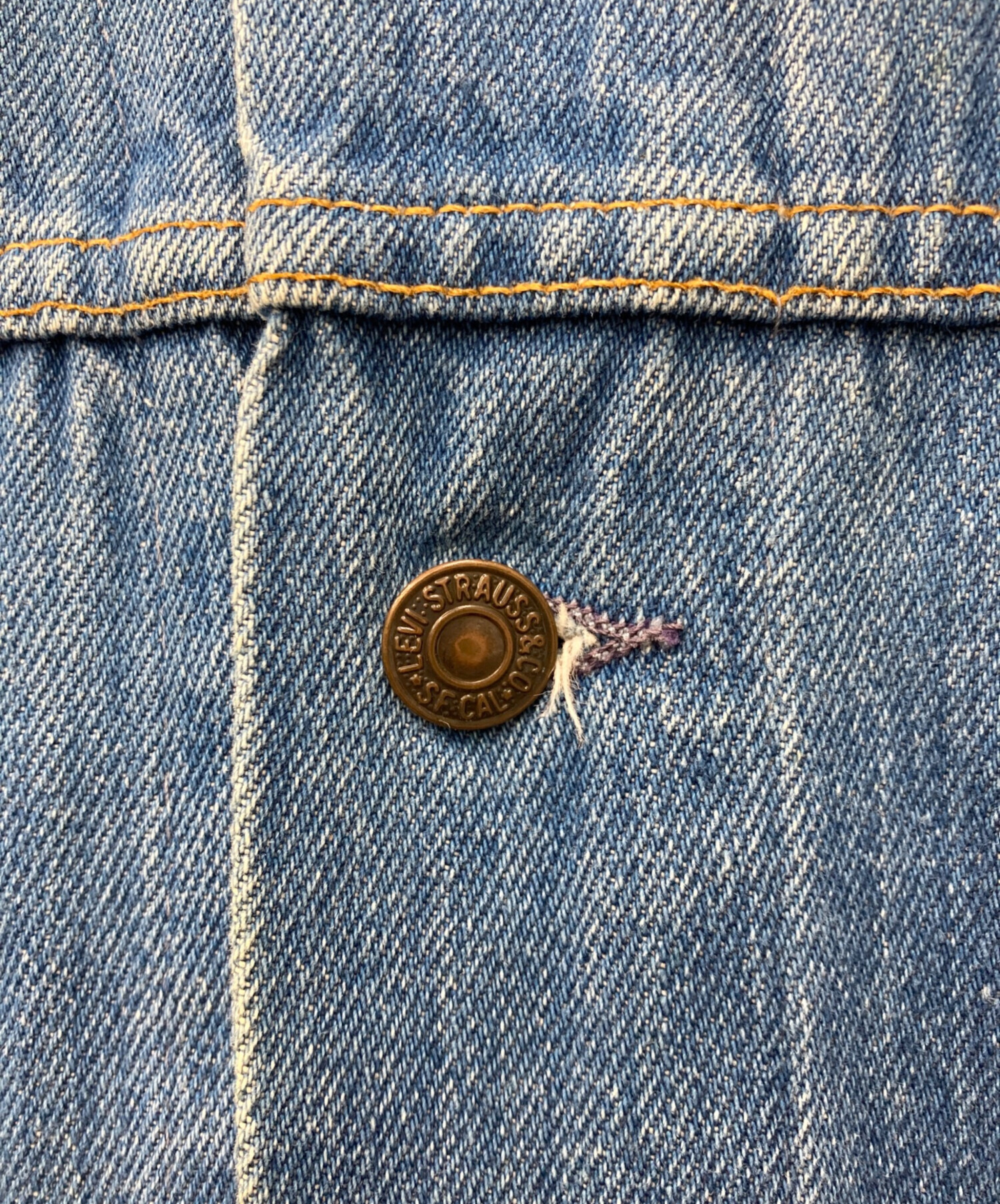 中古・古着通販】LEVI'S (リーバイス) デニムコート インディゴ サイズ