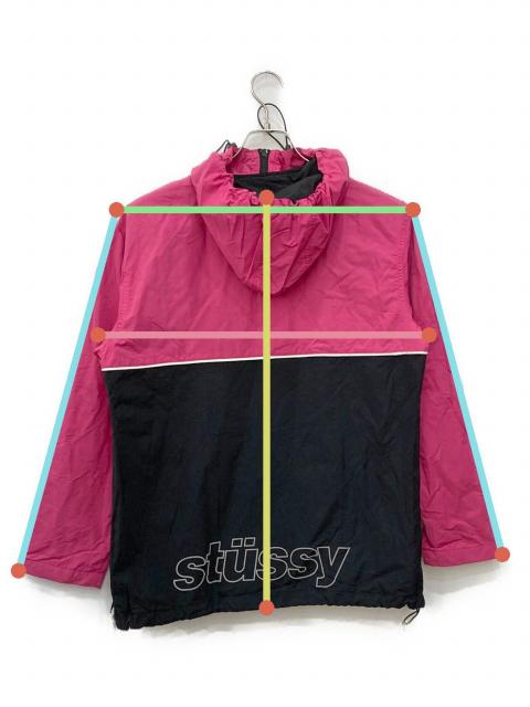 Stussy メッシュアノラックパーカー Sサイズ 中古・古着通販】stussy (ステューシー) アノラックパーカー ブラック