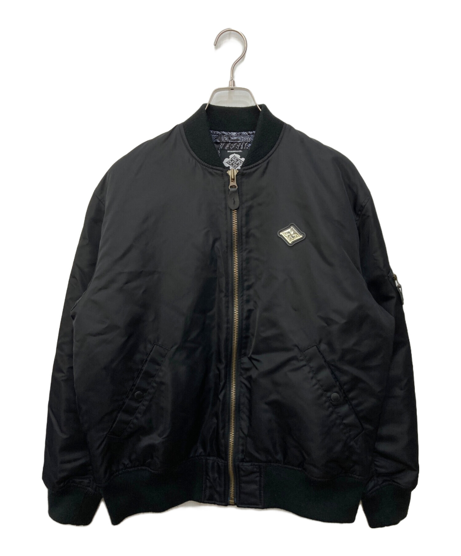 GAKKIN × BUDSPOOL 花罰 MA-1 FLIGHT JACKET GAKKIN × BUDSPOOL 花罰 MA-1 FLIGHT JACKET BLACK – GXX