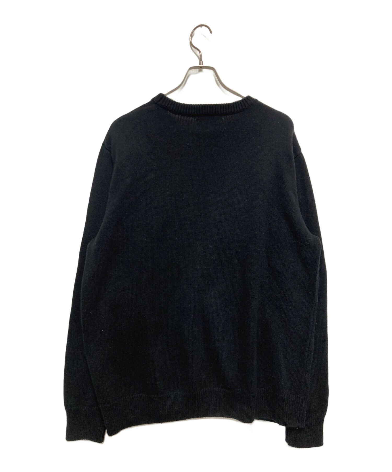 中古・古着通販】stussy (ステューシー) Curly S Sweater ブラック