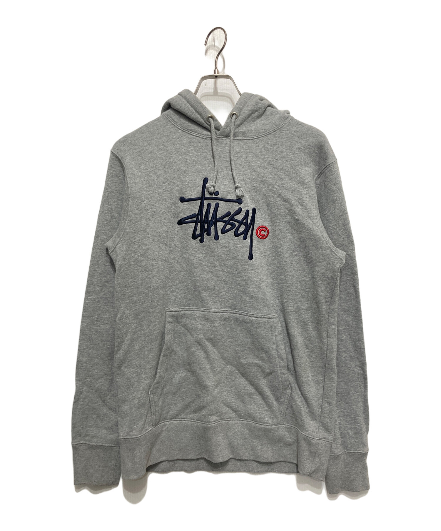 中古・古着通販】stussy (ステューシー) ロゴ刺繍プルオーバーパーカー