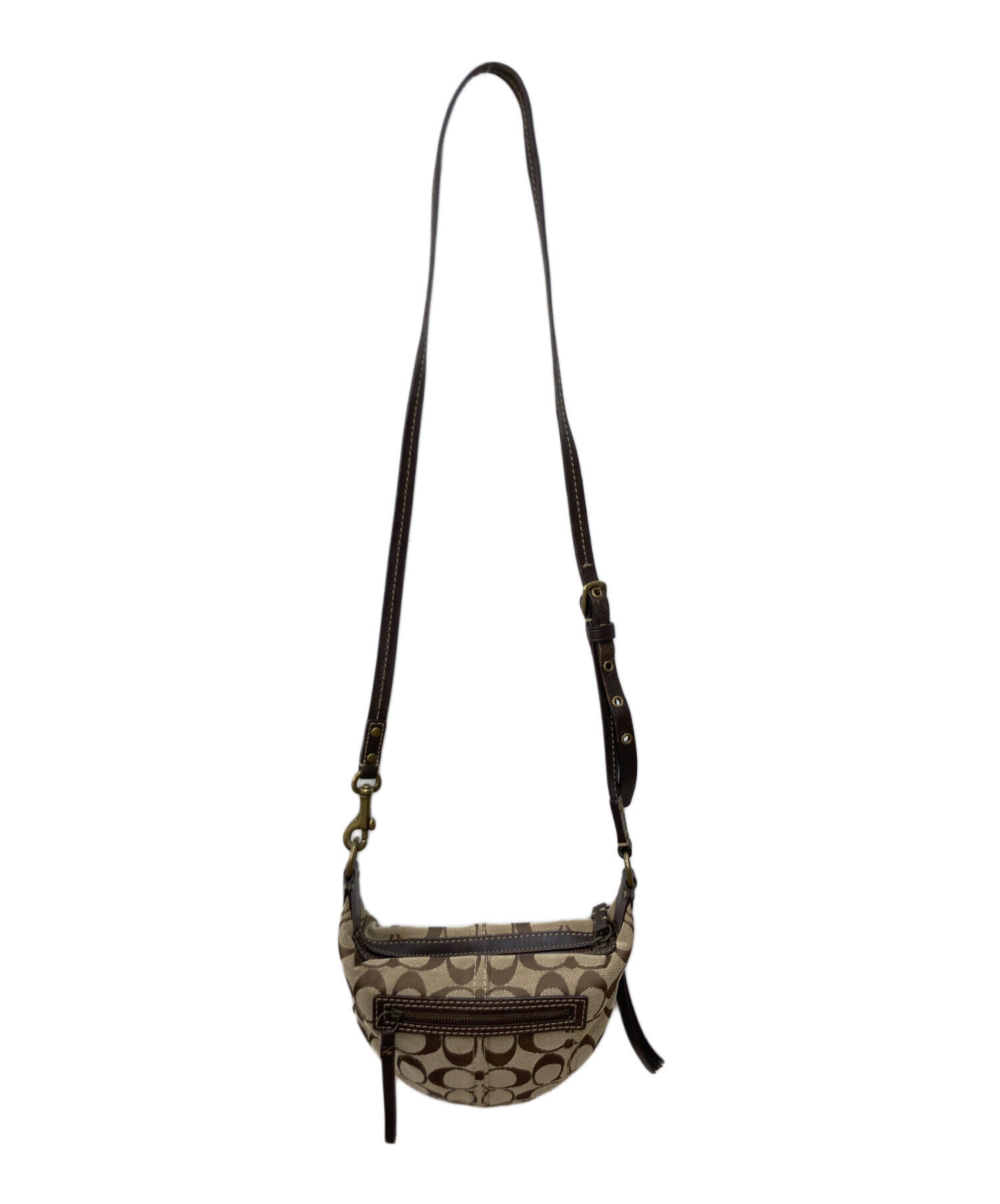 COACH ベージュ ショルダーバッグ 中古・古着通販】COACH (コーチ) ショルダーバッグ ベージュ｜ブランド