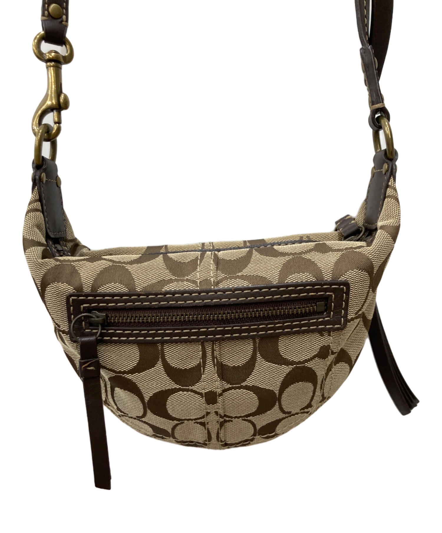 中古・古着通販】COACH (コーチ) ショルダーバッグ ベージュ｜ブランド
